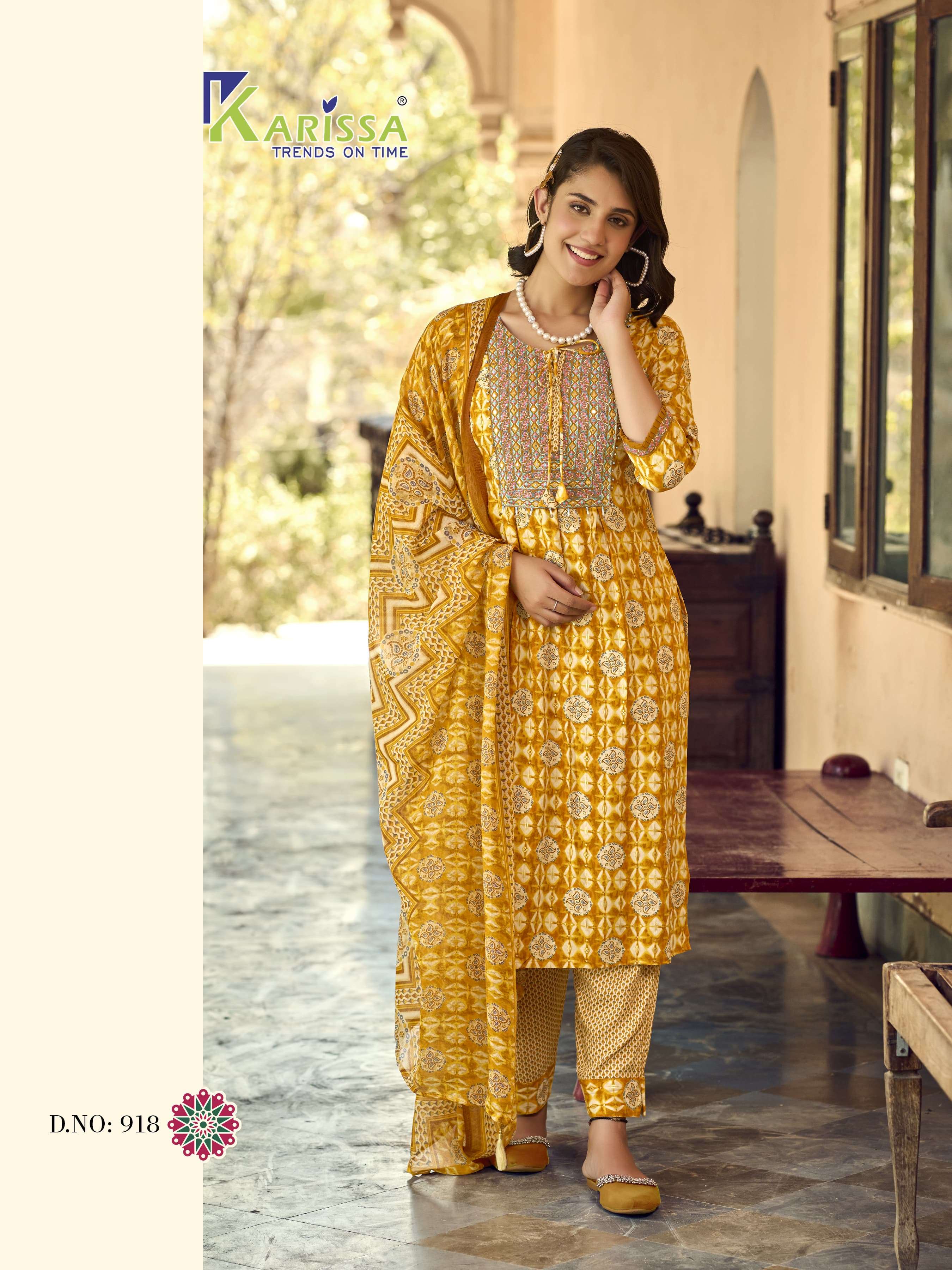 KARISSA HASEENA VOL 2 RAYON PRINTS WITH FANCY WORK KURTI COMBO SET 
