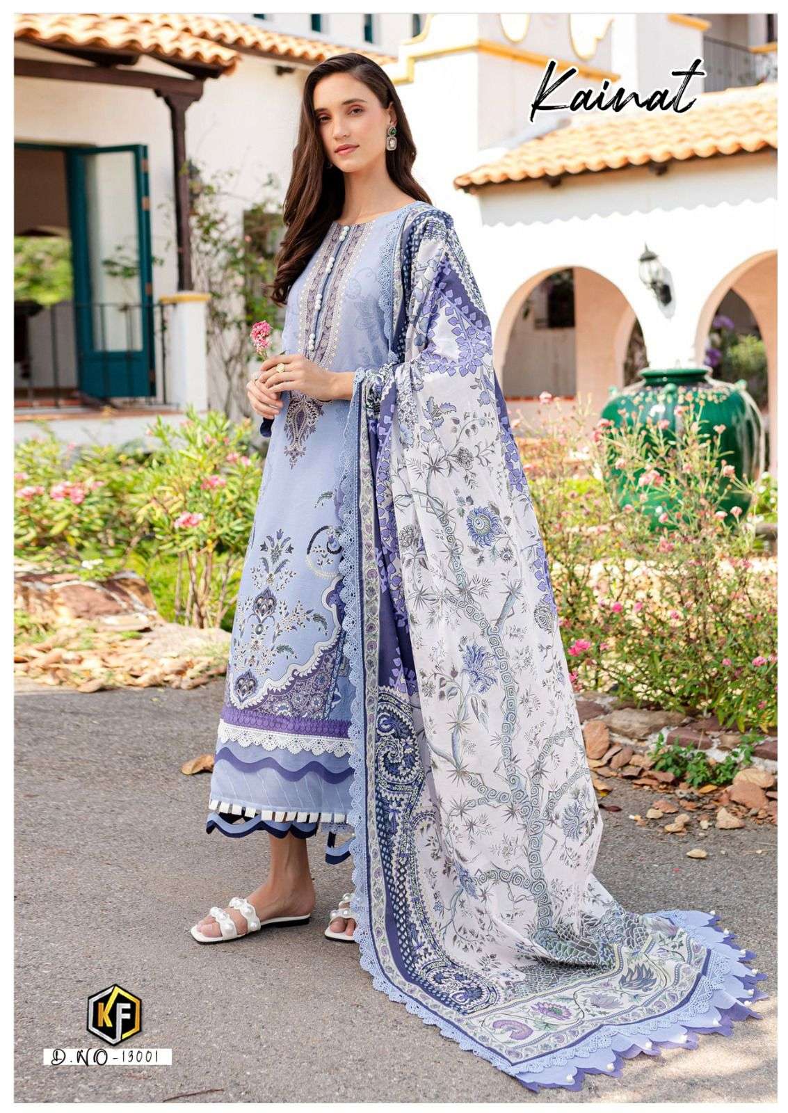 KEVAL FAB KAINAT VOL 13 LAWN COTTON DIGITAL PRINT SUIT