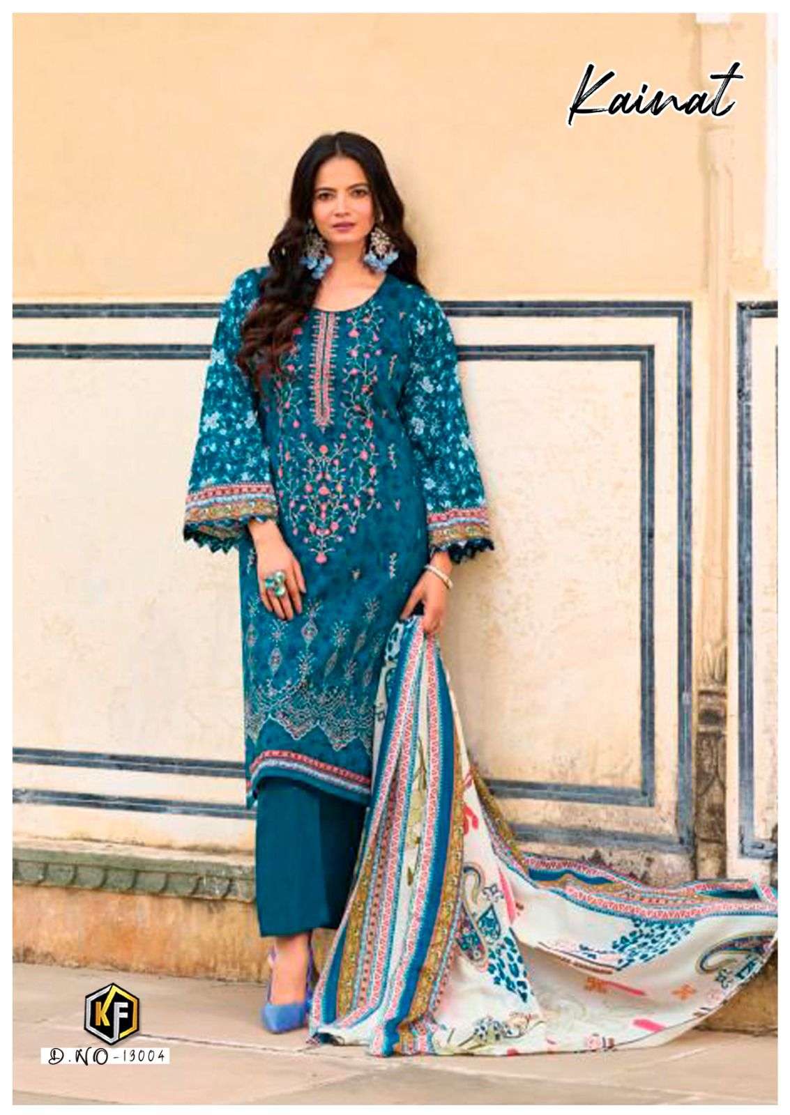 KEVAL FAB KAINAT VOL 13 LAWN COTTON DIGITAL PRINT SUIT