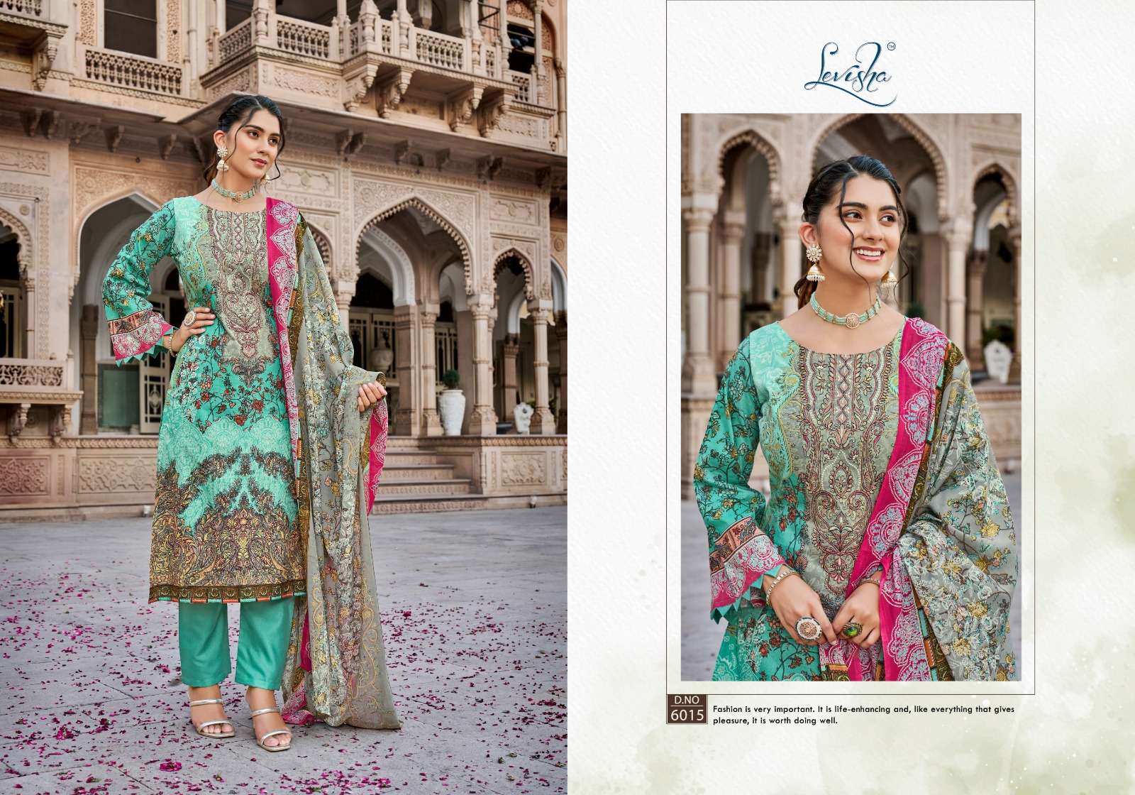 LEVISHA NAIRA NX VOL 6 COTTON DIGITAL PAKISTANI PRINTS SUIT
