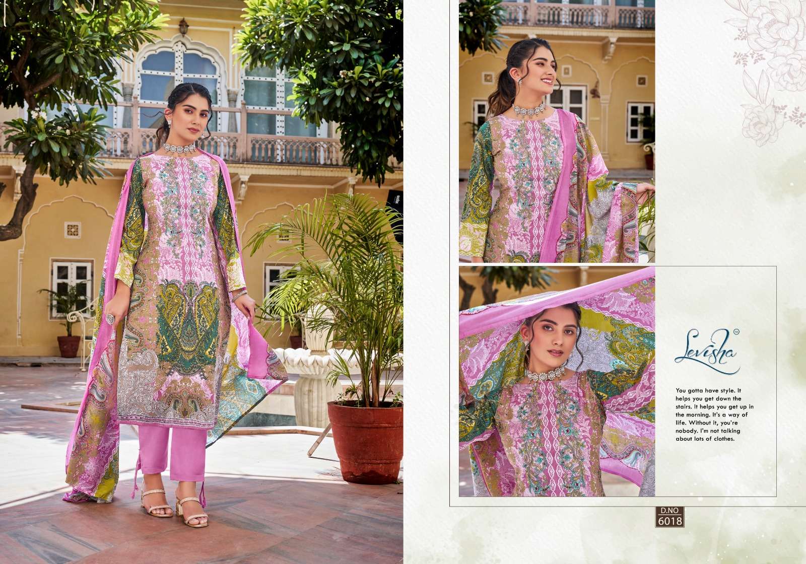 LEVISHA NAIRA NX VOL 6 COTTON DIGITAL PAKISTANI PRINTS SUIT