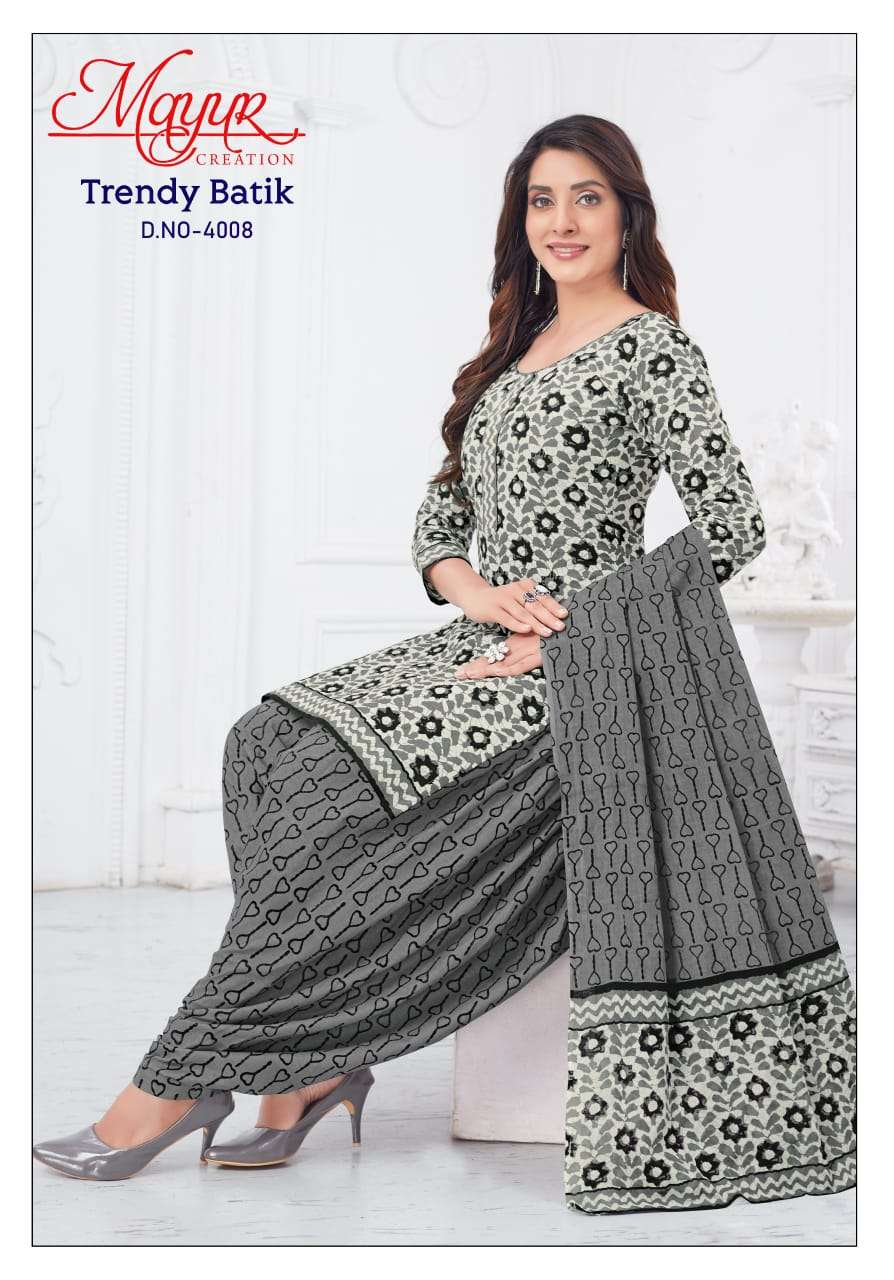 MAYUR CREATION TRENDY BATIK VOL 4 COTTON SALWAR SUIT