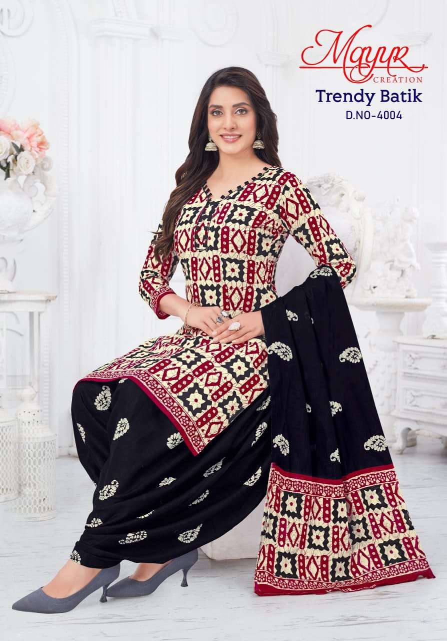 MAYUR CREATION TRENDY BATIK VOL 4 COTTON SALWAR SUIT