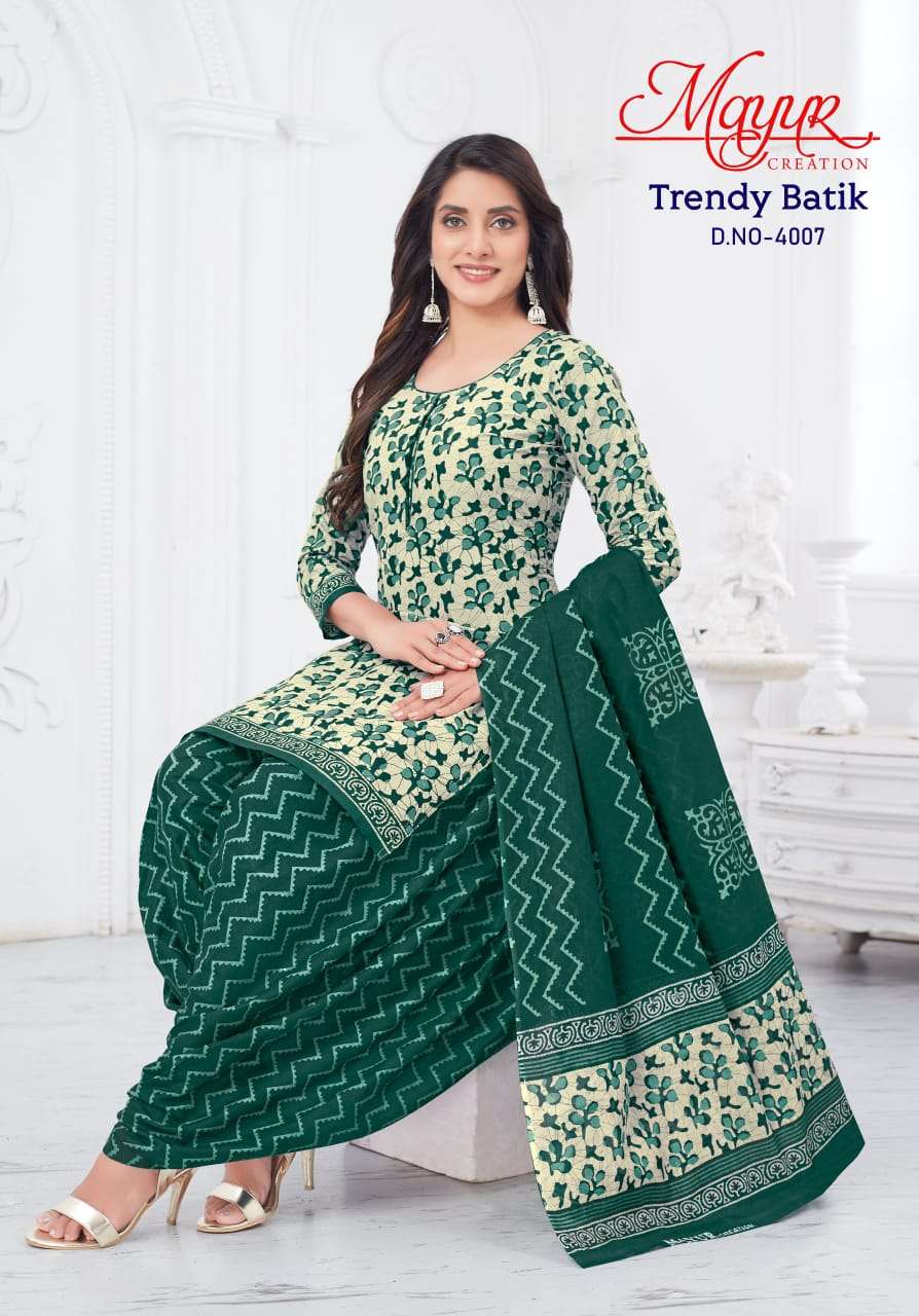 MAYUR CREATION TRENDY BATIK VOL 4 COTTON SALWAR SUIT