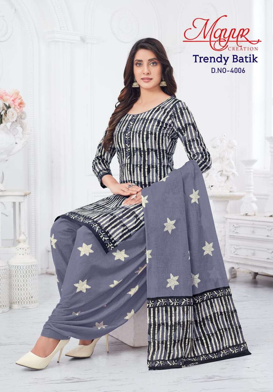 MAYUR CREATION TRENDY BATIK VOL 4 COTTON SALWAR SUIT