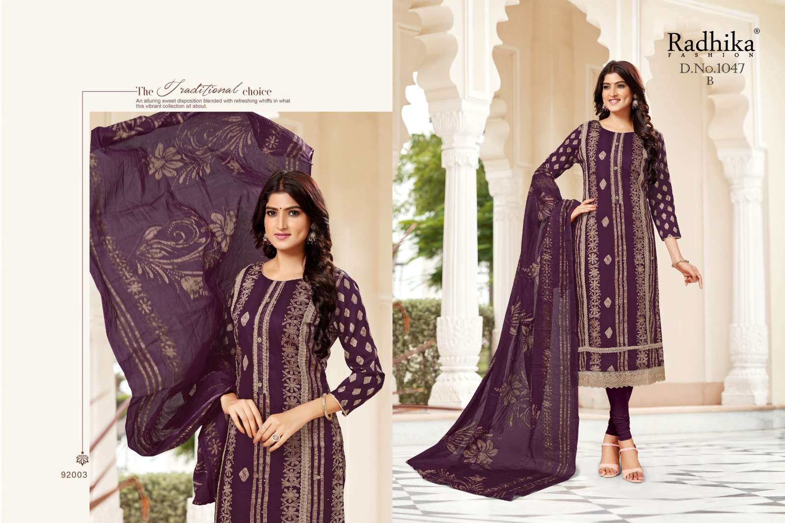 RADHIKA FASHION AZARA ROCKET JAM COTTON DESIGNER PRINT SUIT