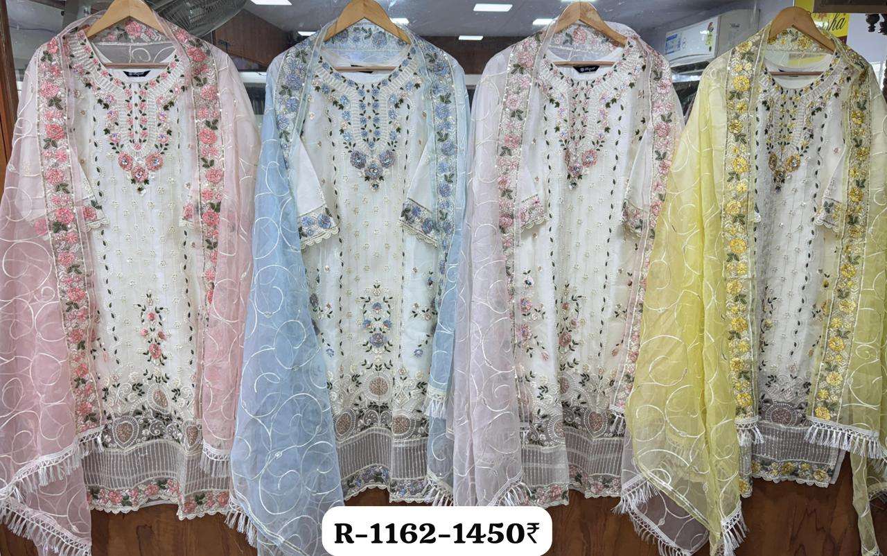 RAMSHA ORGANZA EMBROIDERY DESIGNER SUIT