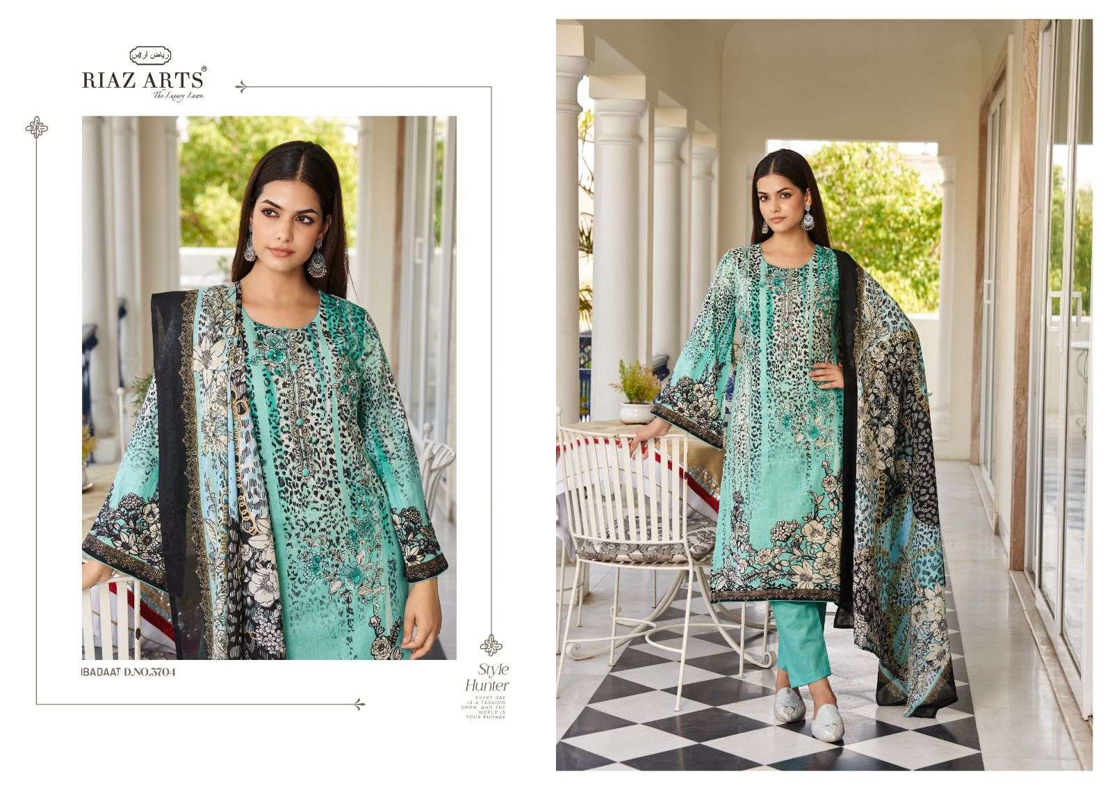 RIAZ ARTS IBADAAT LAWN COTTON DIGITAL PRINT SUIT