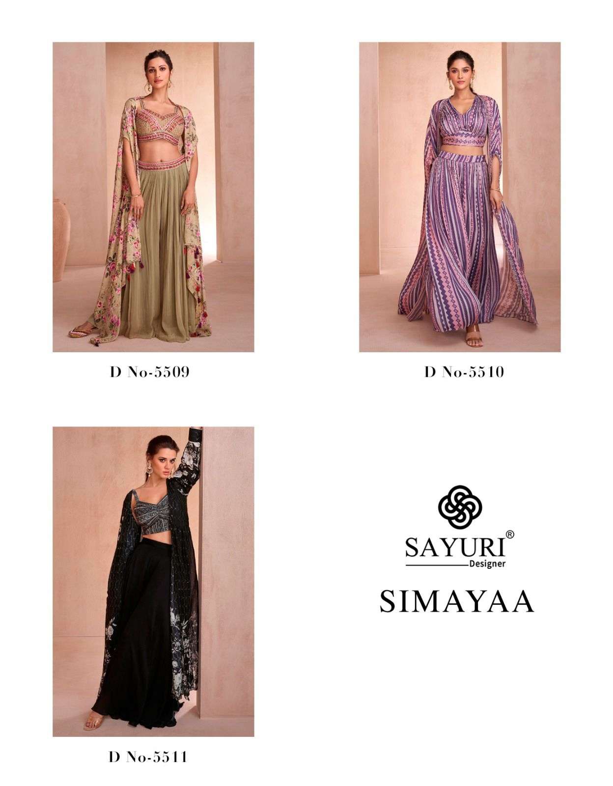 SAYURI DESIGNER SIMAYAA GEORGETTE DESIGNER PARTY WEAR DRESS
