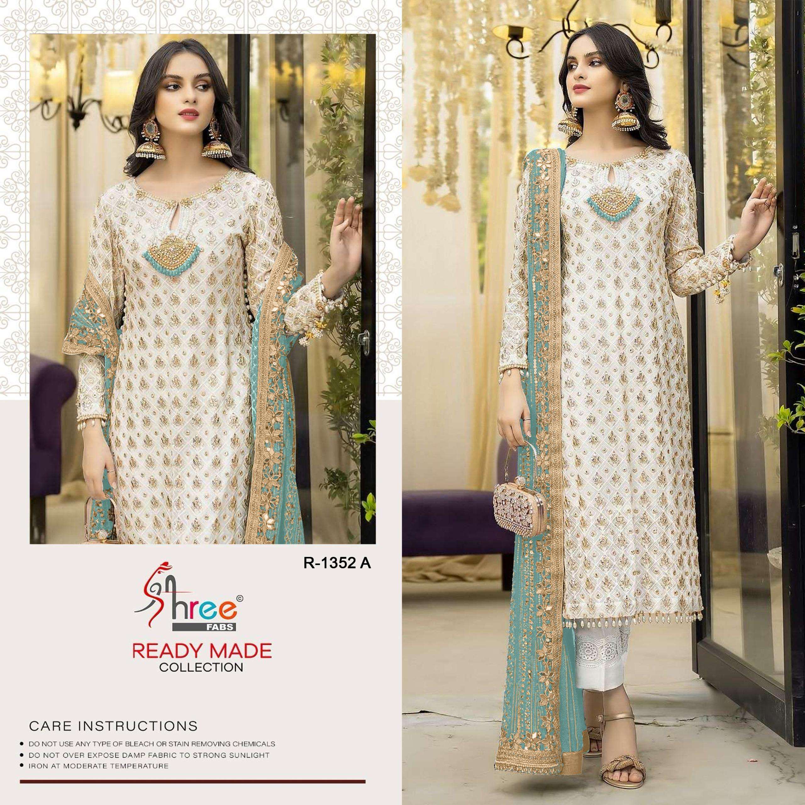 SHREE FABS R 1352 GEORGETTE HEAVY DESIGNER PAKISTANI SUIT