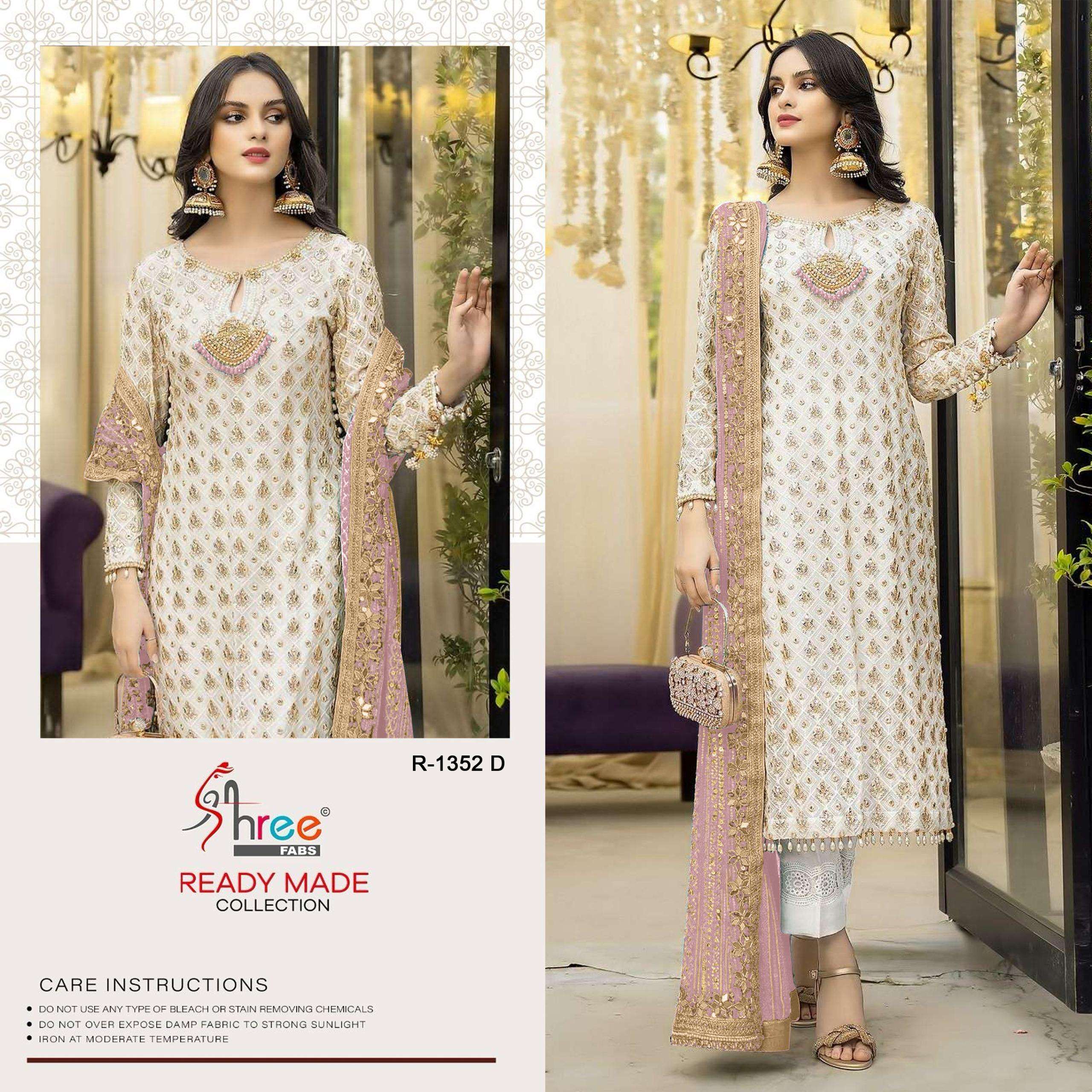 SHREE FABS R 1352 GEORGETTE HEAVY DESIGNER PAKISTANI SUIT