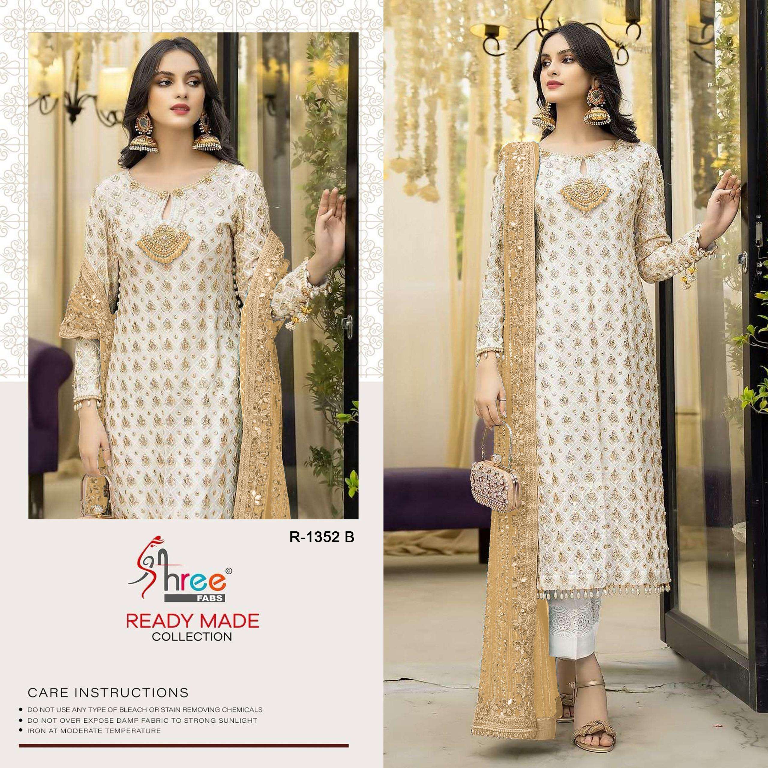 SHREE FABS R 1352 GEORGETTE HEAVY DESIGNER PAKISTANI SUIT