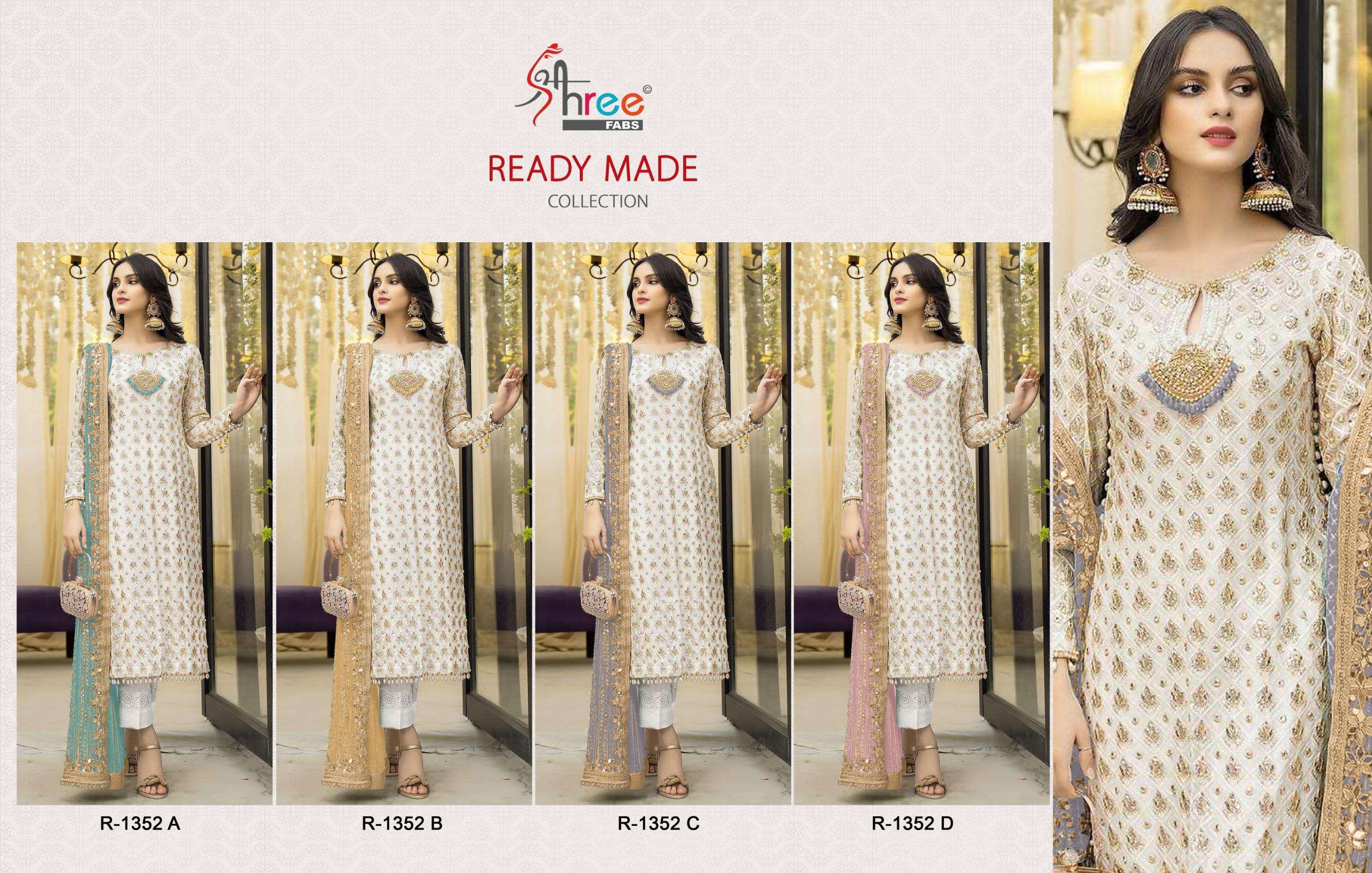 SHREE FABS R 1352 GEORGETTE HEAVY DESIGNER PAKISTANI SUIT