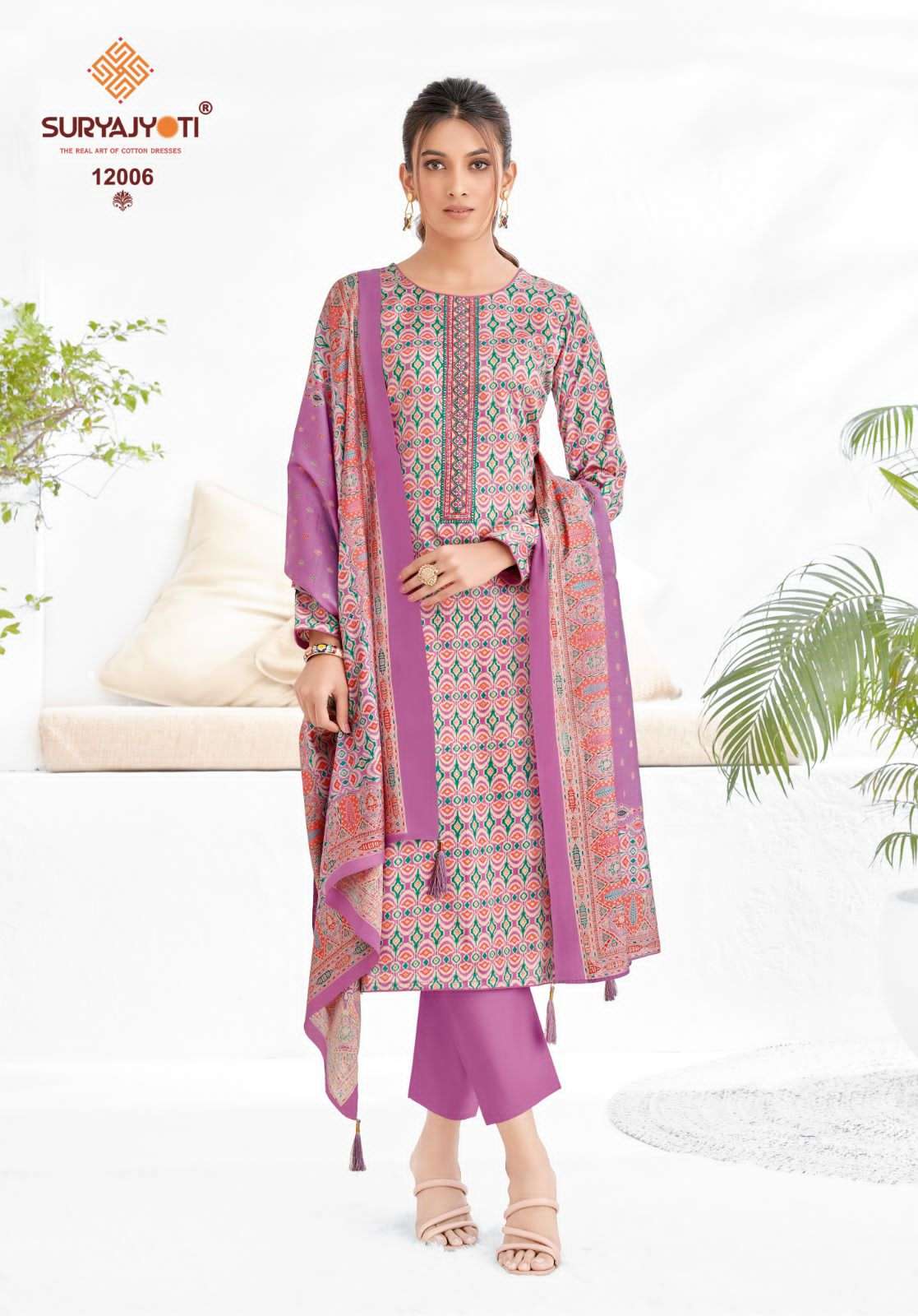 SURYAJYOTI KALKI VOL 12 JAM SATIN FOIL PRINTS SALWAR SUIT