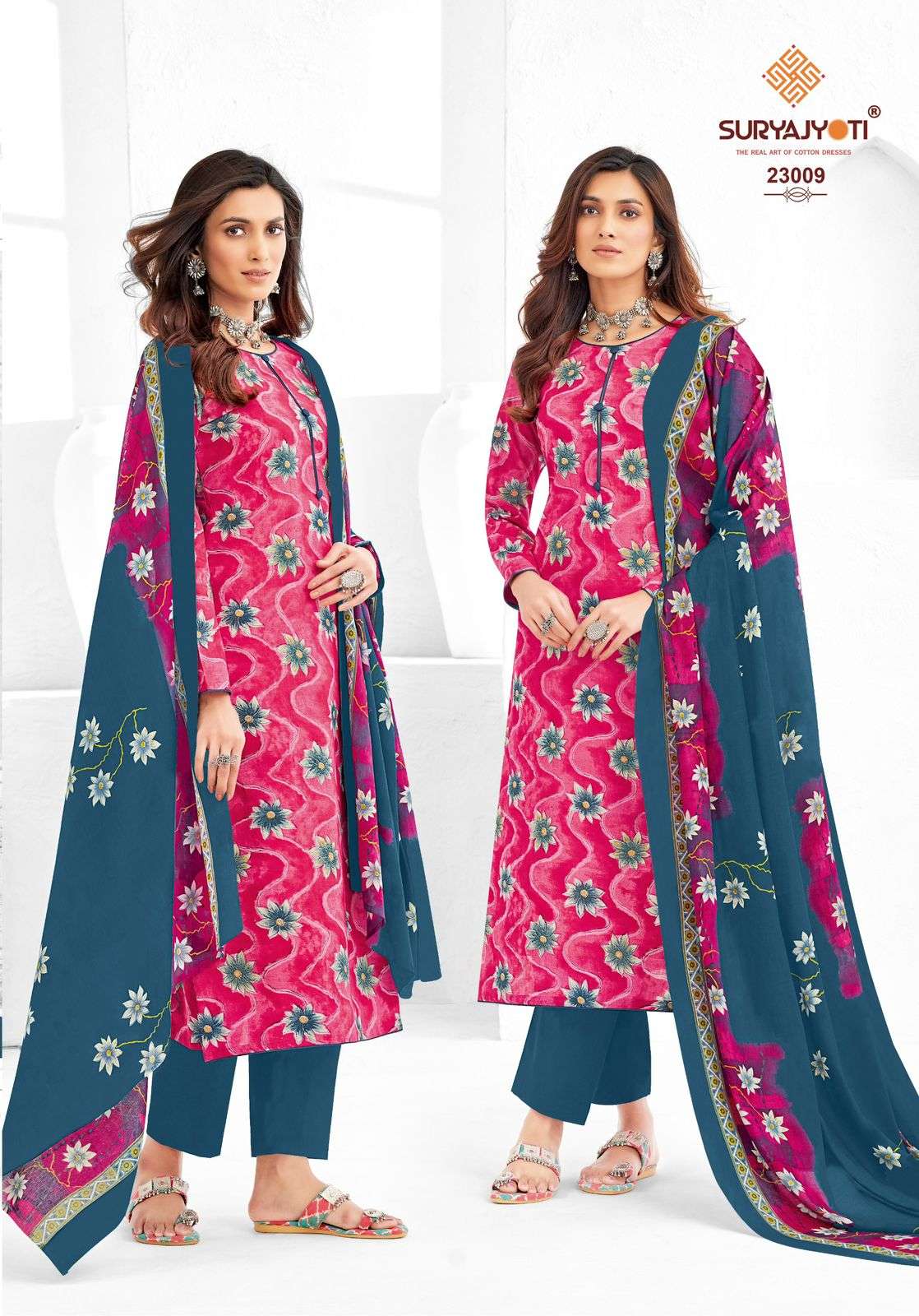 SURYAJYOTI NARGIS VOL 23 COTTON PRINT SUIT