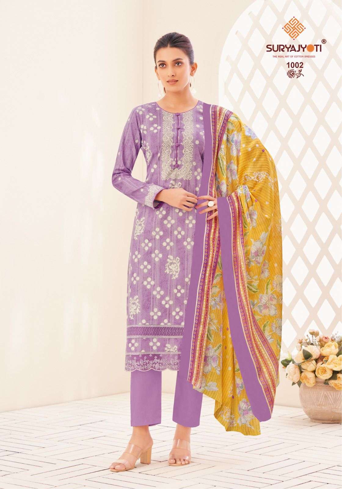 SURYAJYOTI PREMILA VOL 1 COTTON PRINT FANCY WORK SALWAR SUIT