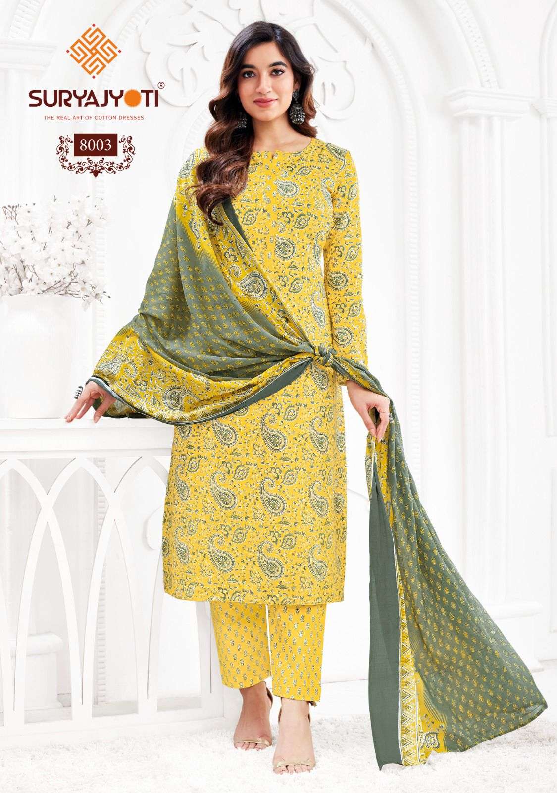 SURYAJYOTI PREYASI VOL 8 COTTON JAIPURI PRINT SALWAR SUIT