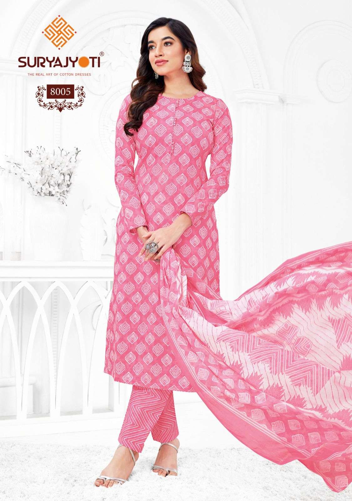 SURYAJYOTI PREYASI VOL 8 COTTON JAIPURI PRINT SALWAR SUIT