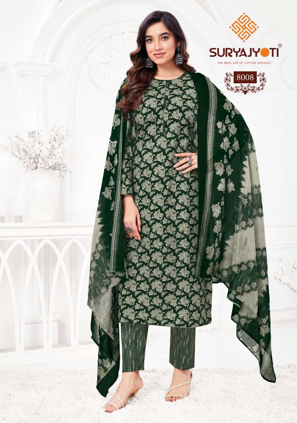 SURYAJYOTI PREYASI VOL 8 COTTON JAIPURI PRINT SALWAR SUIT
