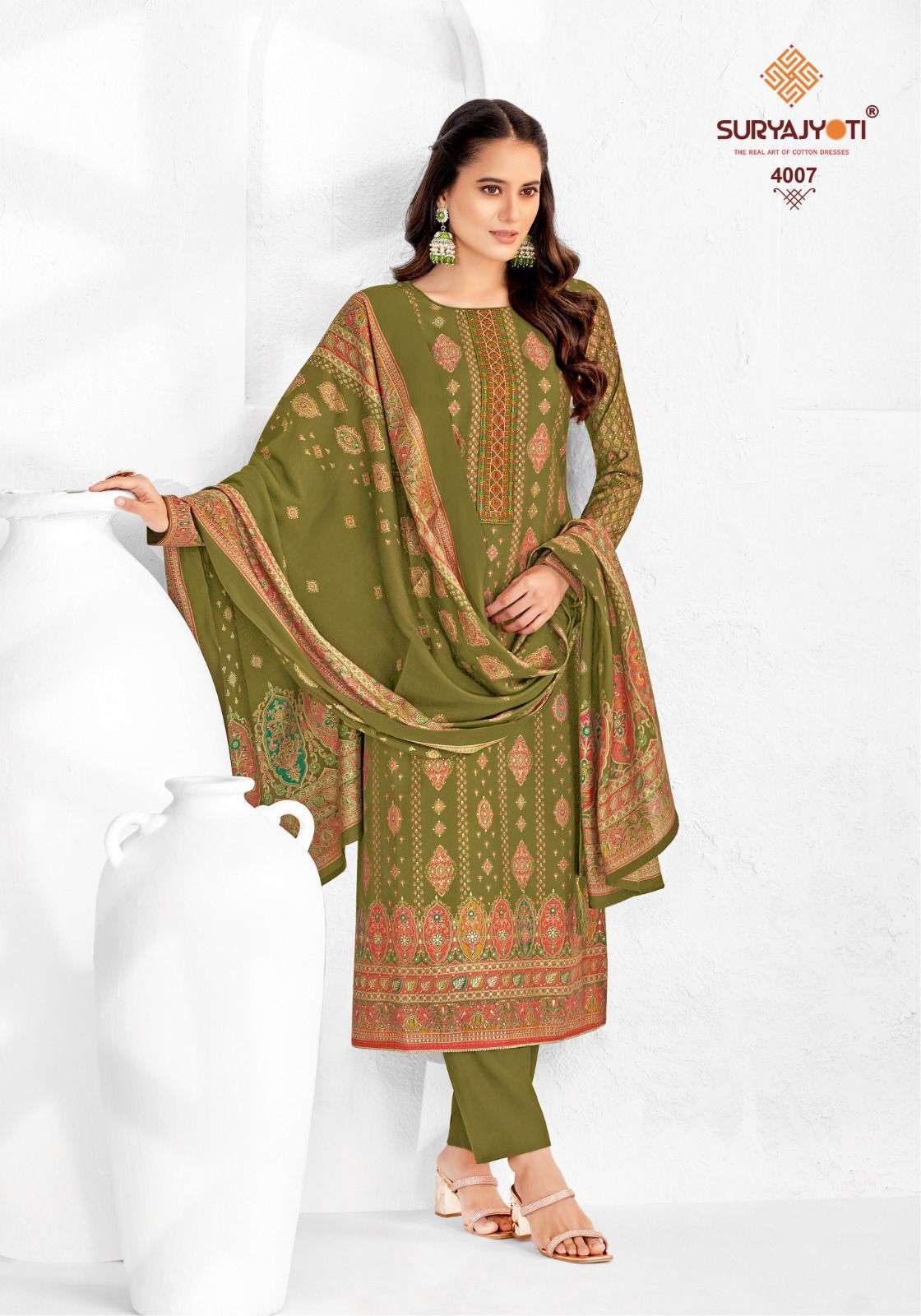 SURYAJYOTI PUSHPA VOL 4 MODAL FOIL PRINTS SALWAR SUIT