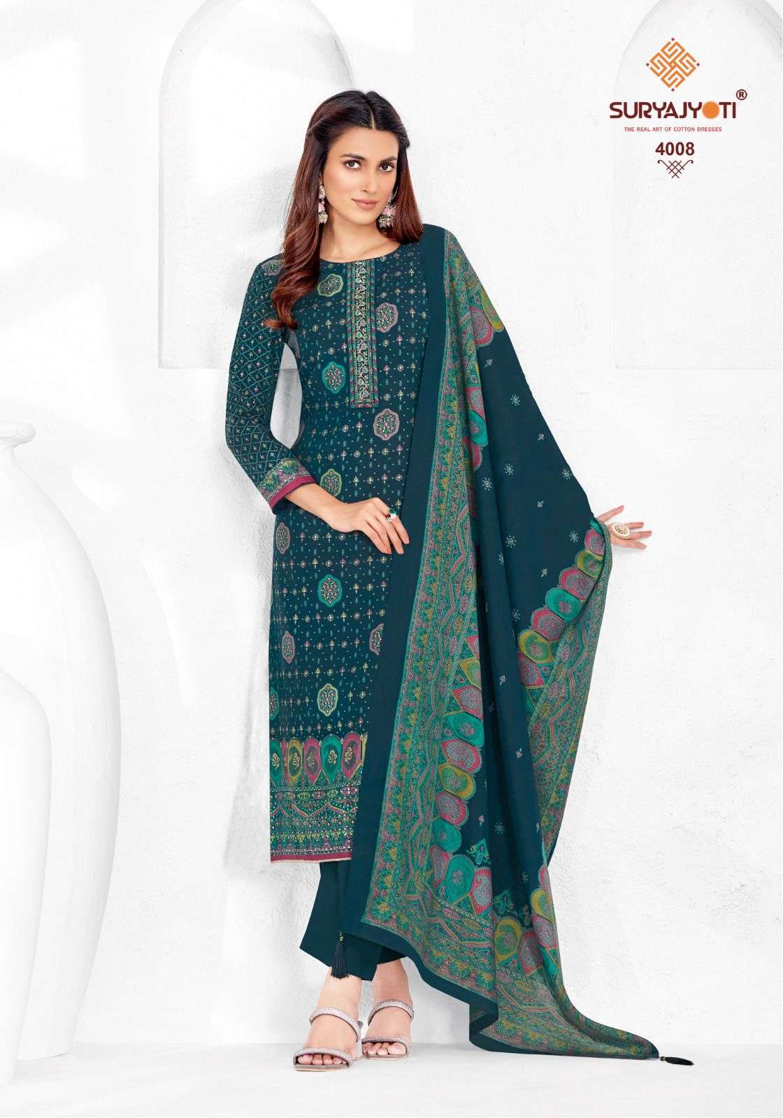 SURYAJYOTI PUSHPA VOL 4 MODAL FOIL PRINTS SALWAR SUIT