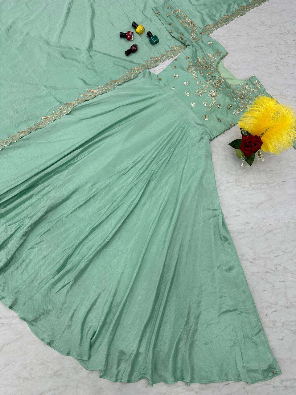 TAPI 139 GOWN DUPATTA
