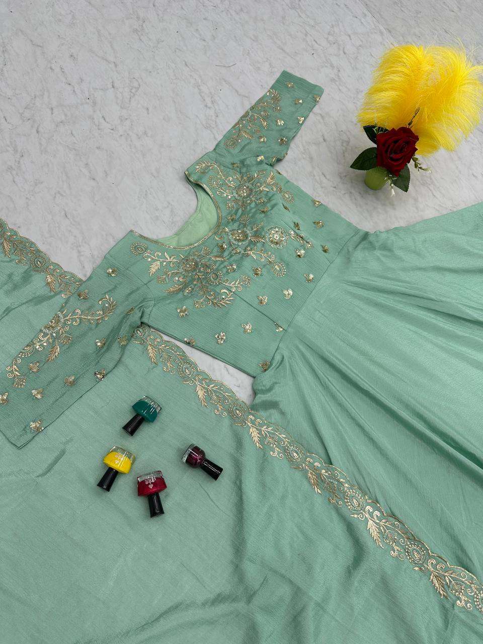 TAPI 139 GOWN DUPATTA