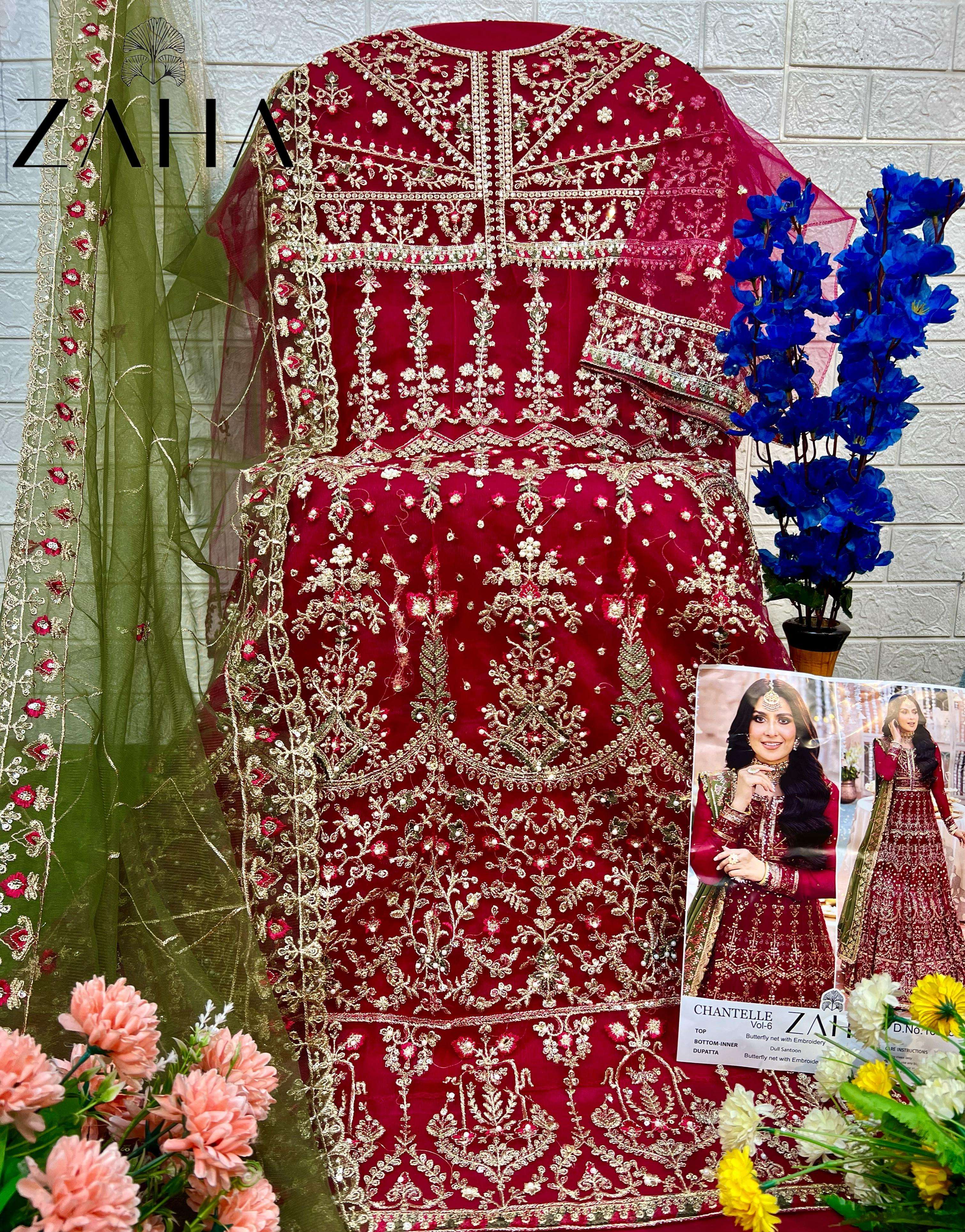 ZAHA CHANTELLE VOL 6 HEAVY DESIGNER WEDDING WEAR SUIT