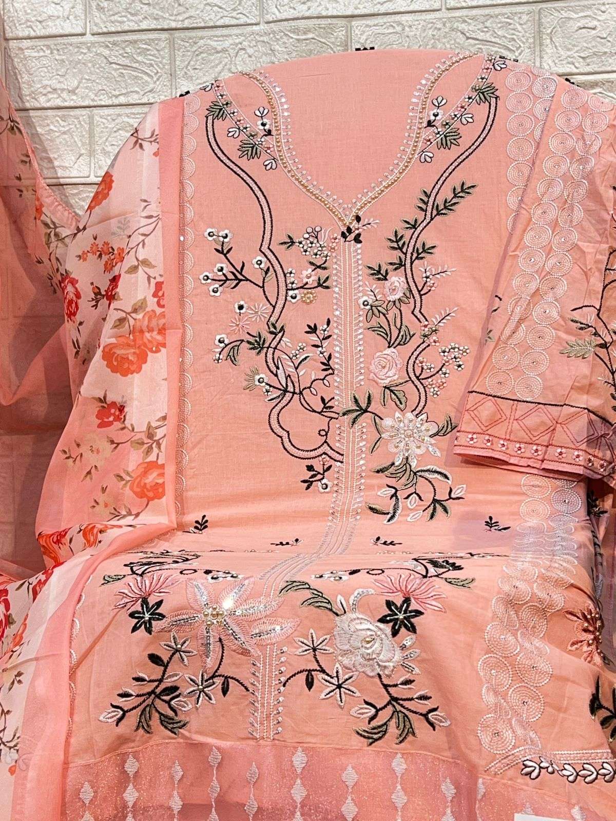 ZAHA INARA VOL 1 COTTON HEAVY EMBROIDERY DESIGNER PAKISTANI SUIT