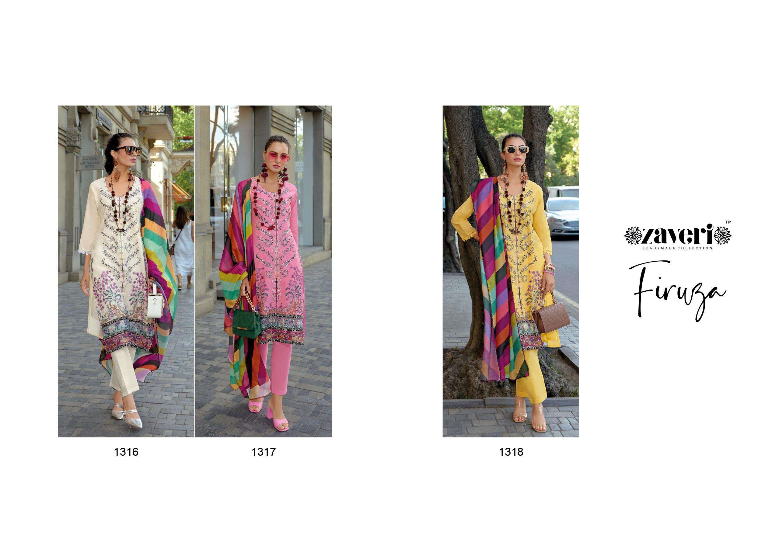ZAVERI WOMAN BEAUTY FIRUZA COTTON EMBROIDERY DESIGNER SUIT