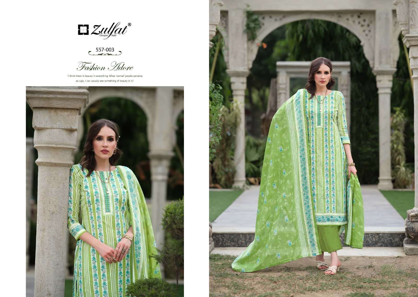 ZULFAT DESIGNER SUITS NAZRANA VOL 3 COTTON DESIGNER PRINT SALWAR SUIT