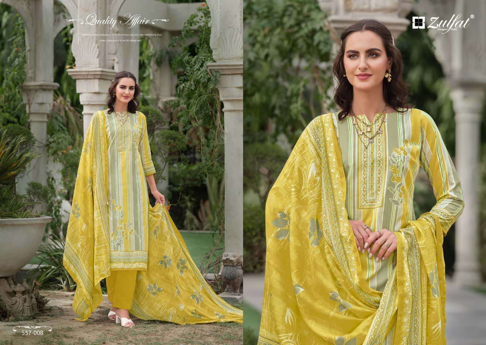 ZULFAT DESIGNER SUITS NAZRANA VOL 3 COTTON DESIGNER PRINT SALWAR SUIT