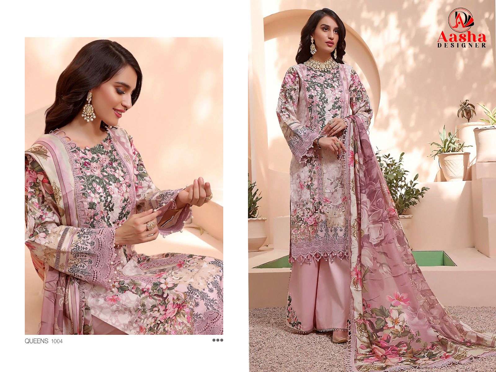AASHA DESIGNER D NO 1004 COTTON SALWAR KAMEEZ 