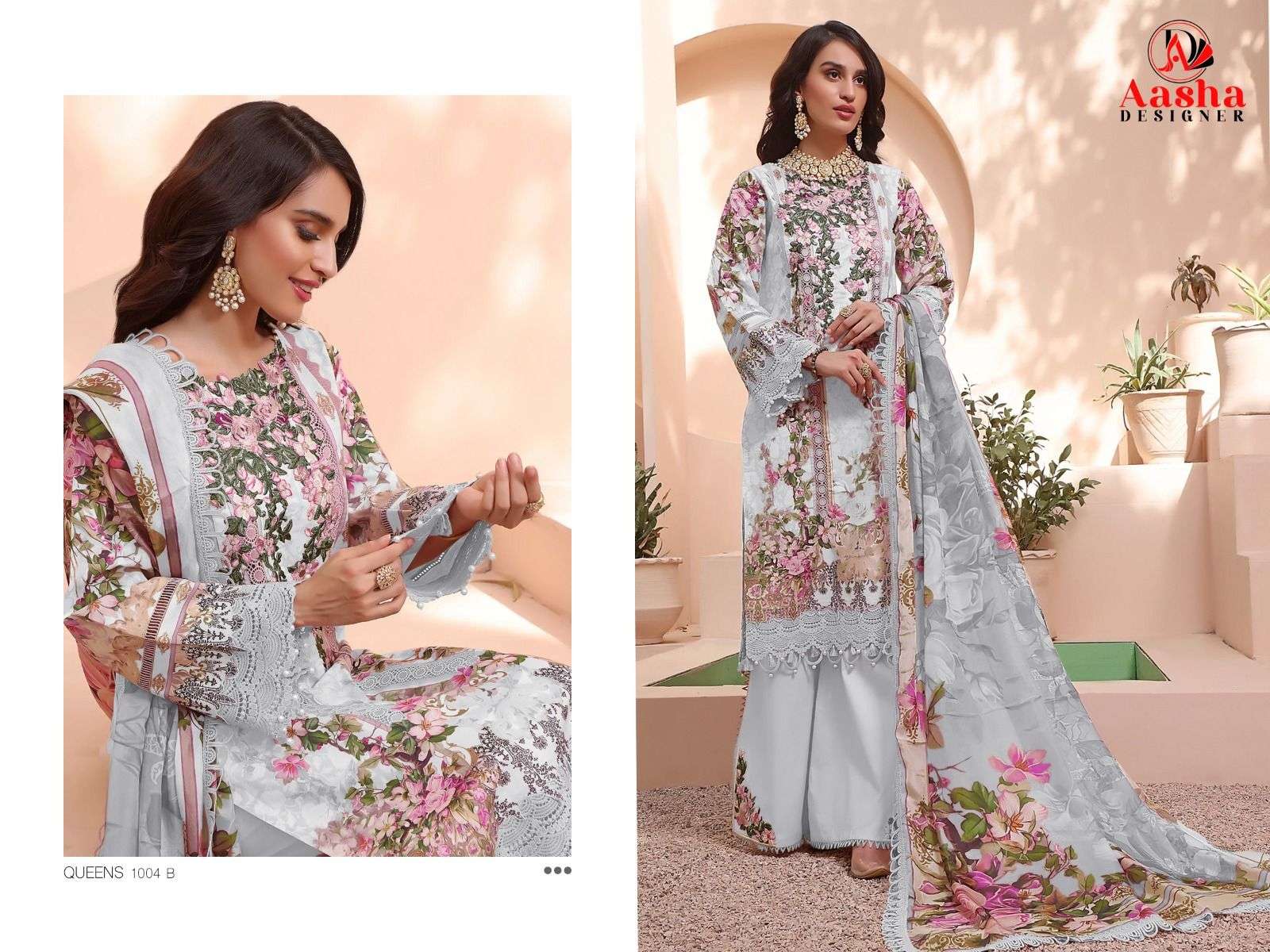 AASHA DESIGNER D NO 1004 COTTON SALWAR KAMEEZ 