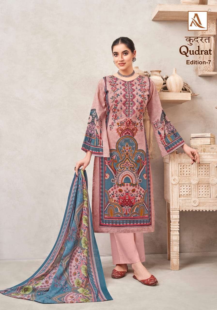 ALOK SUITS QUDRAT EDITION VOL 7 COTTON FANCY WORK SUIT