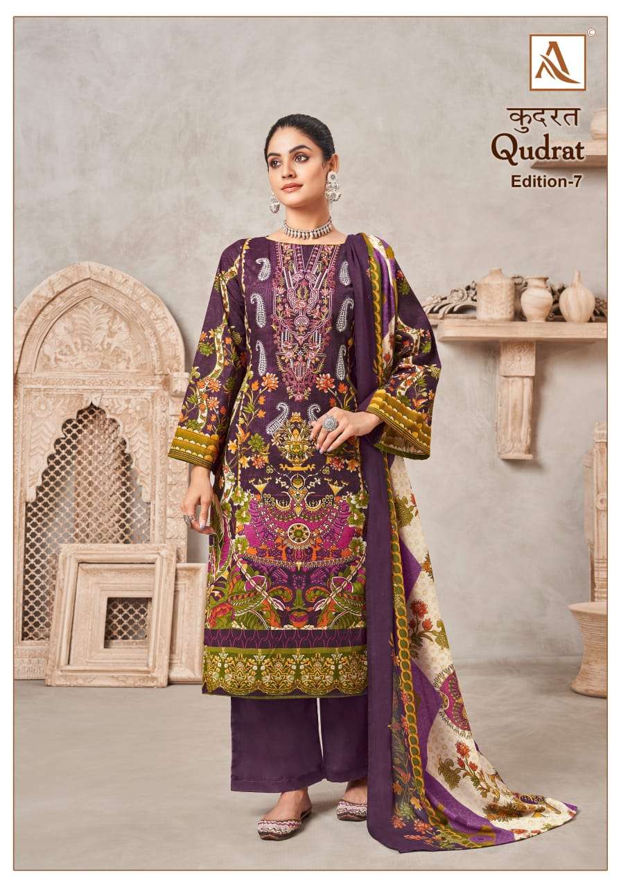 ALOK SUITS QUDRAT EDITION VOL 7 COTTON FANCY WORK SUIT