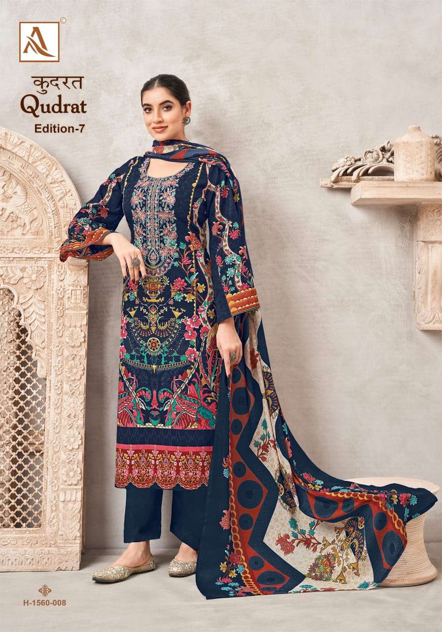 ALOK SUITS QUDRAT EDITION VOL 7 COTTON FANCY WORK SUIT