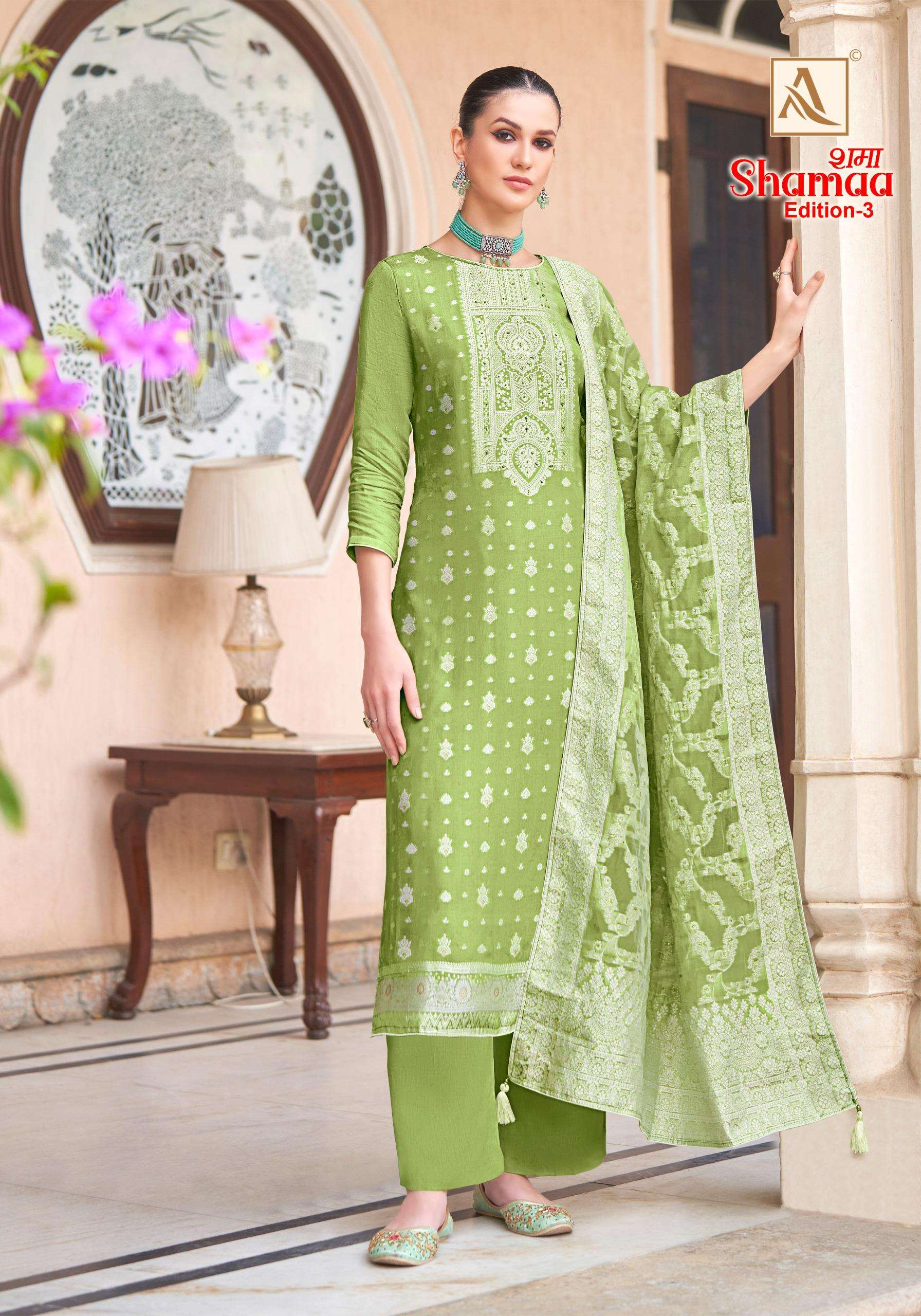ALOK SUITS SHAMAA  EDITION  3 JACQUARD DESIGNER SUIT