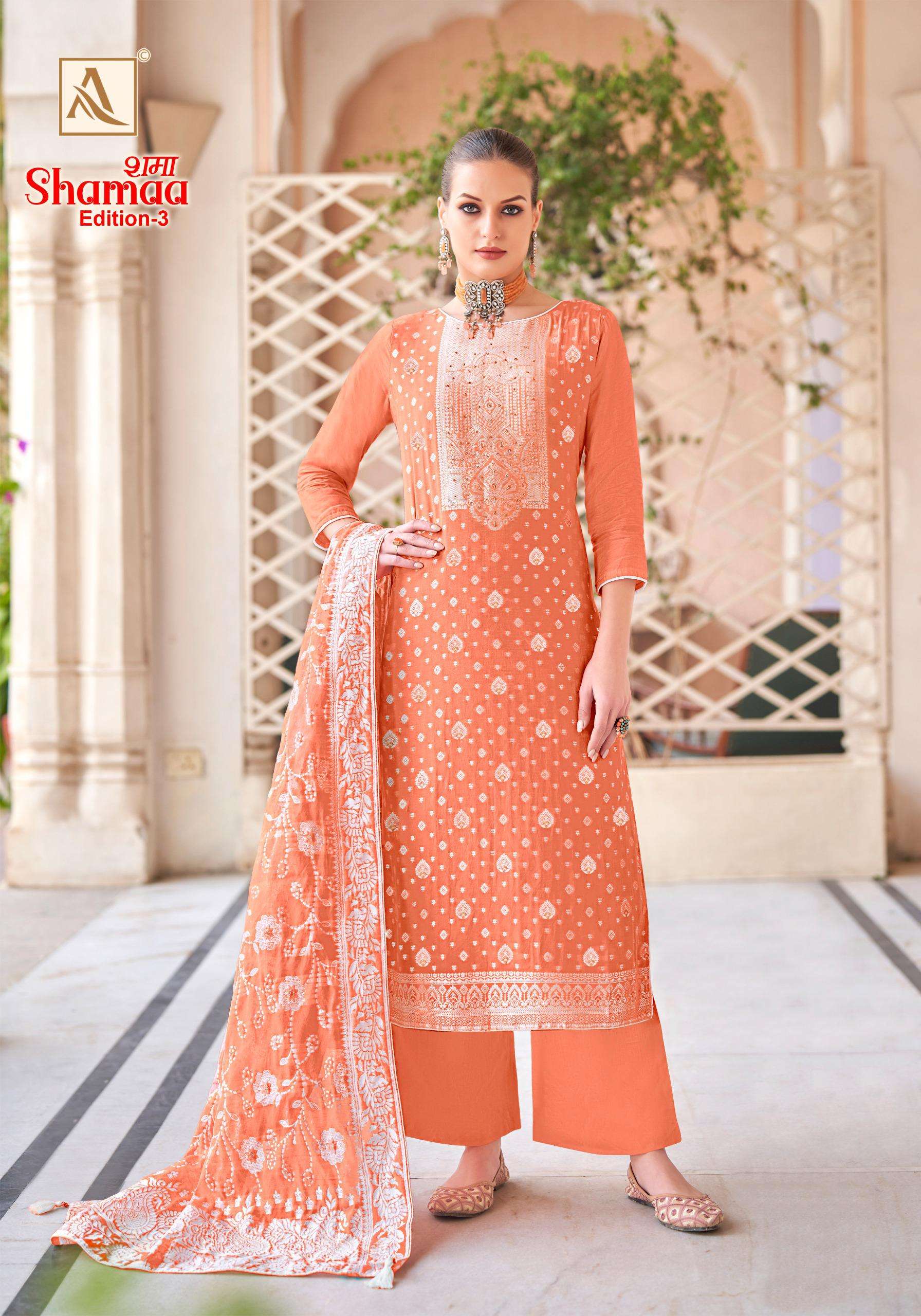 ALOK SUITS SHAMAA  EDITION  3 JACQUARD DESIGNER SUIT