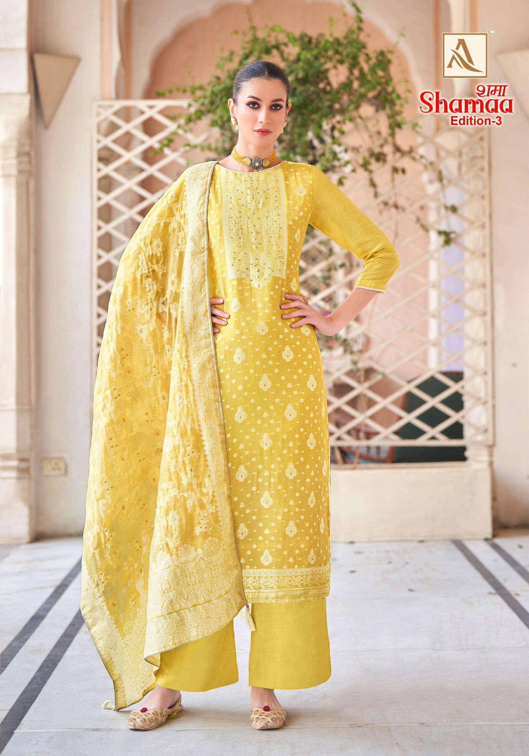 ALOK SUITS SHAMAA  EDITION  3 JACQUARD DESIGNER SUIT
