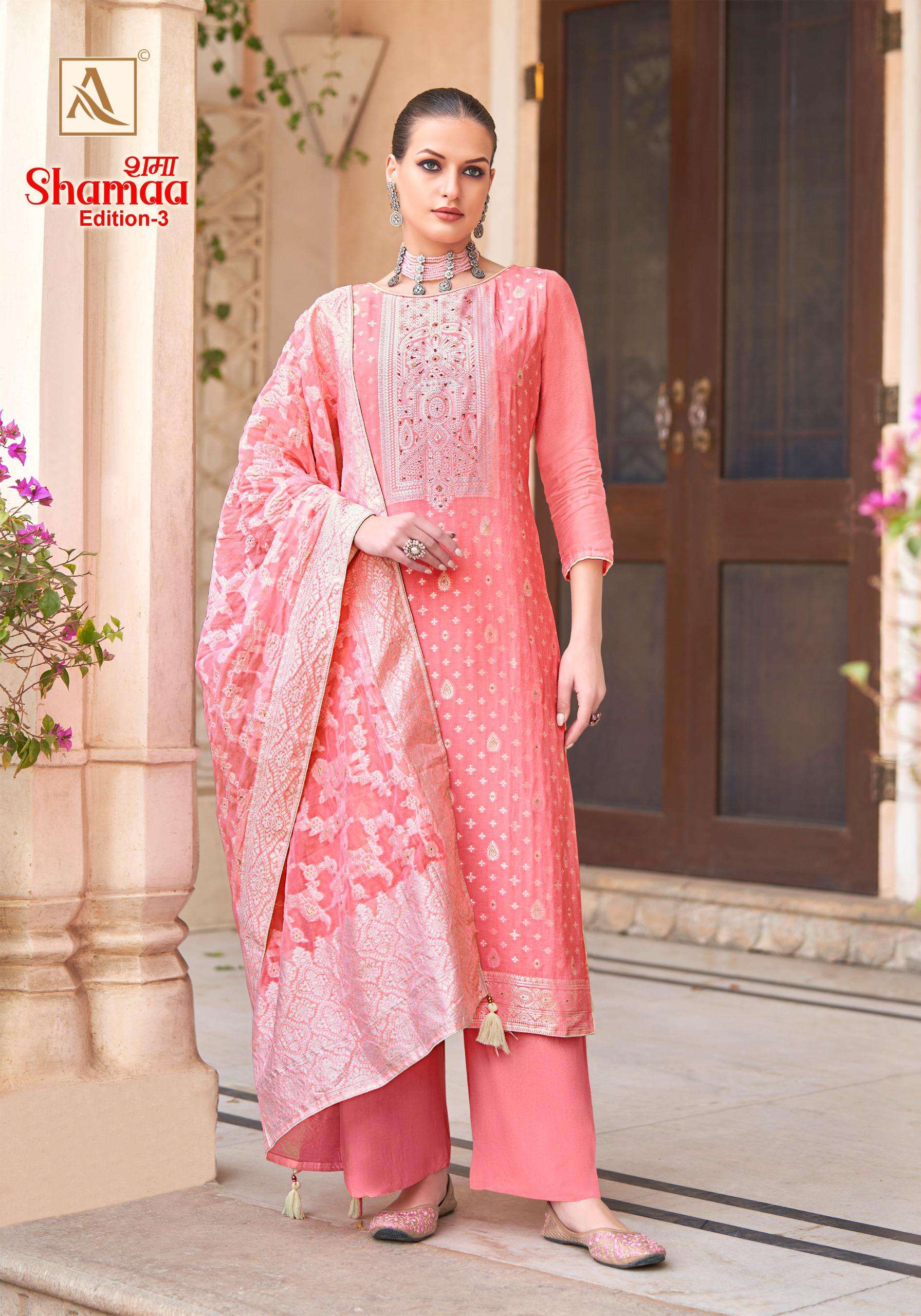 ALOK SUITS SHAMAA  EDITION  3 JACQUARD DESIGNER SUIT