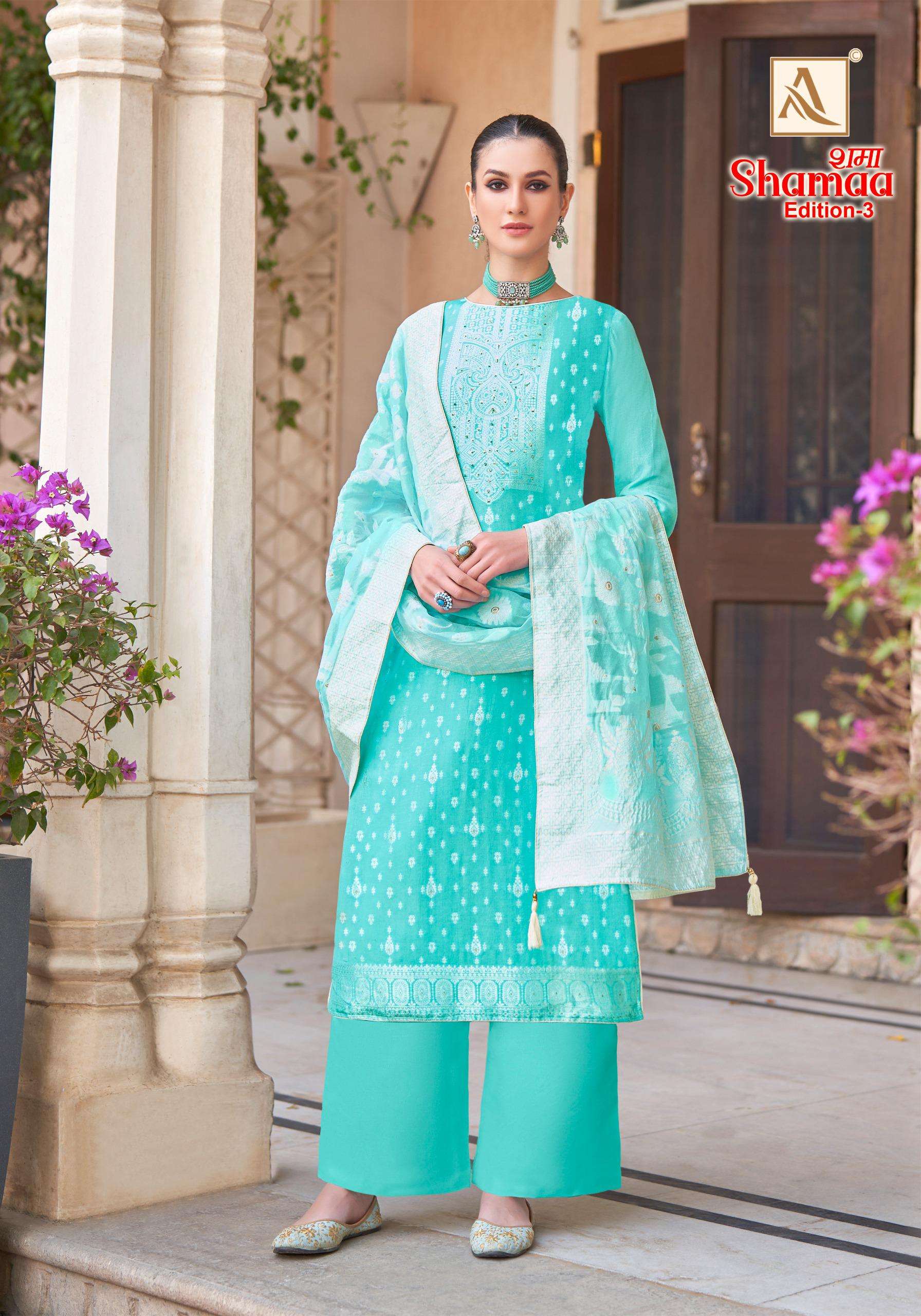 ALOK SUITS SHAMAA  EDITION  3 JACQUARD DESIGNER SUIT