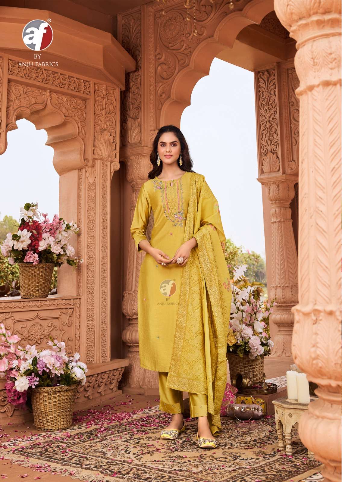 ANJU FABRICS ONCE MORE VOL 4 VISCOSE FANCY DESIGNER SUIT