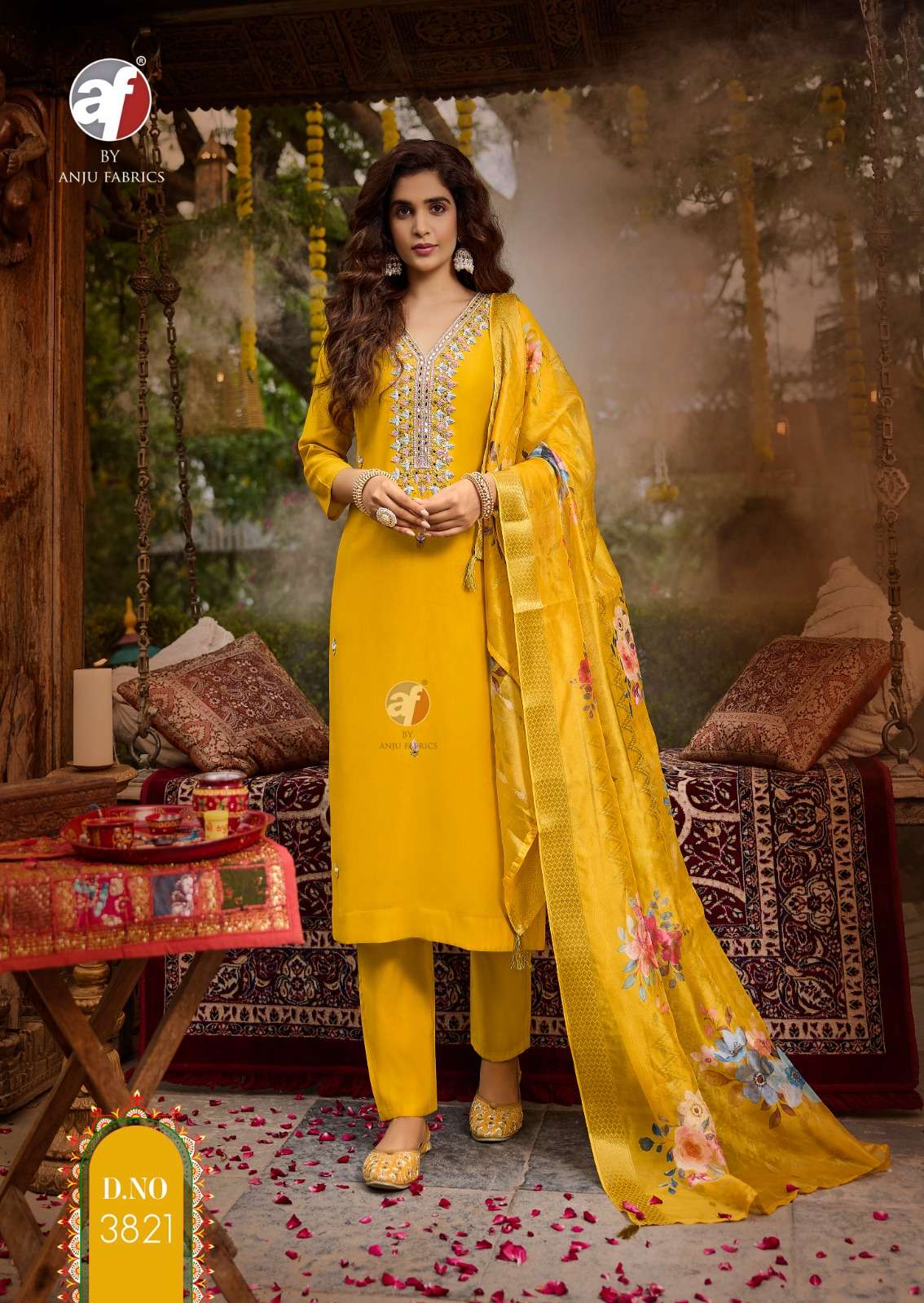 ANJU FABRICS SHARARAT VOL 7 VISCOSE FANCY DESIGNER SUIT