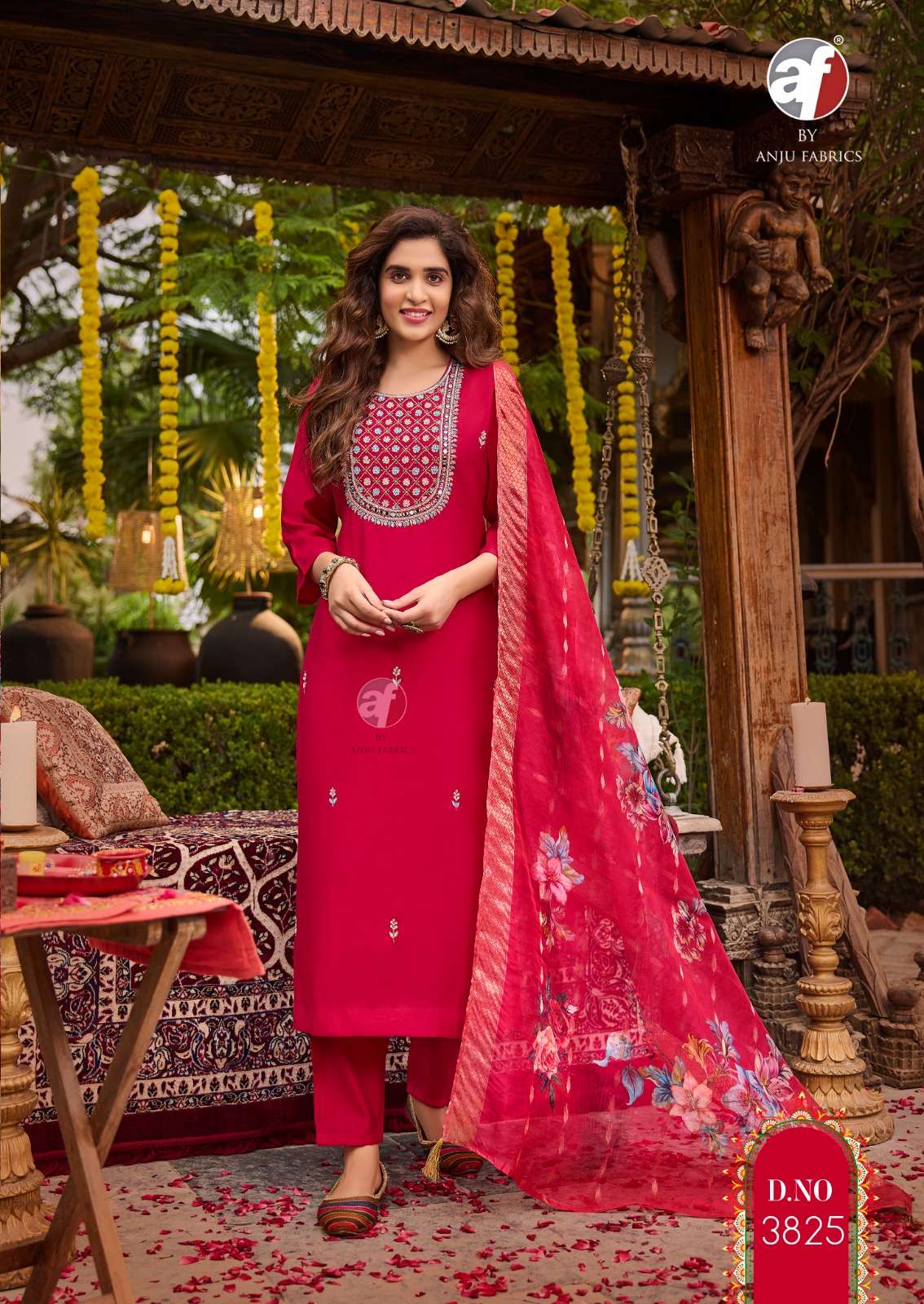 ANJU FABRICS SHARARAT VOL 7 VISCOSE FANCY DESIGNER SUIT