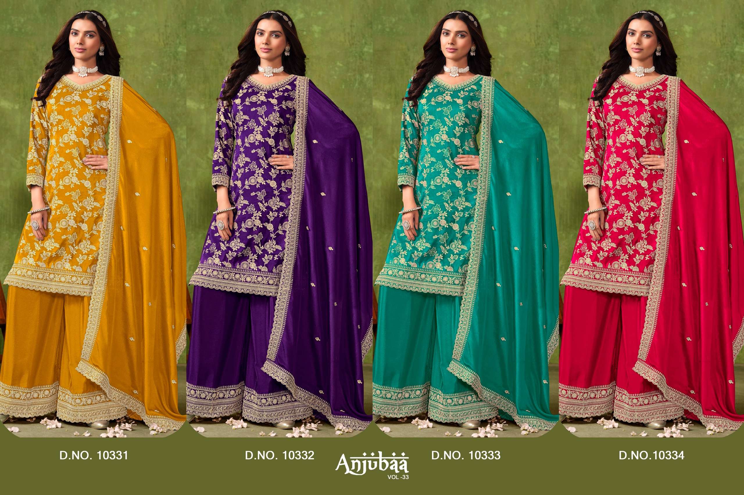 DANI CREATION ANJUBAA VOL 33 SILK JACQUARD HEAVY DESIGNER SUIT