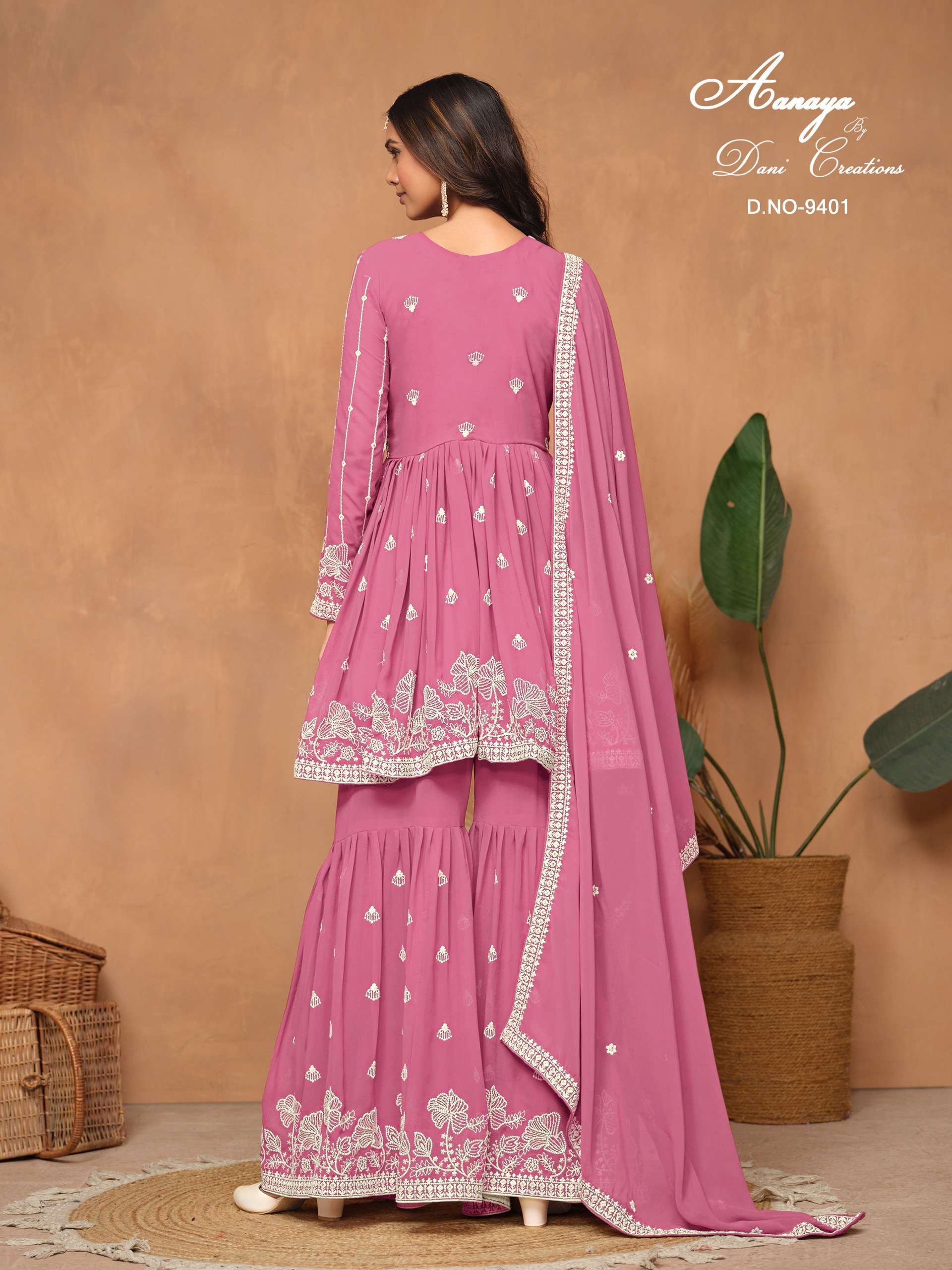 DANI CREATIONS AANAYA 9400 SERIES HEAVY DESIGNER SHARARA SUIT