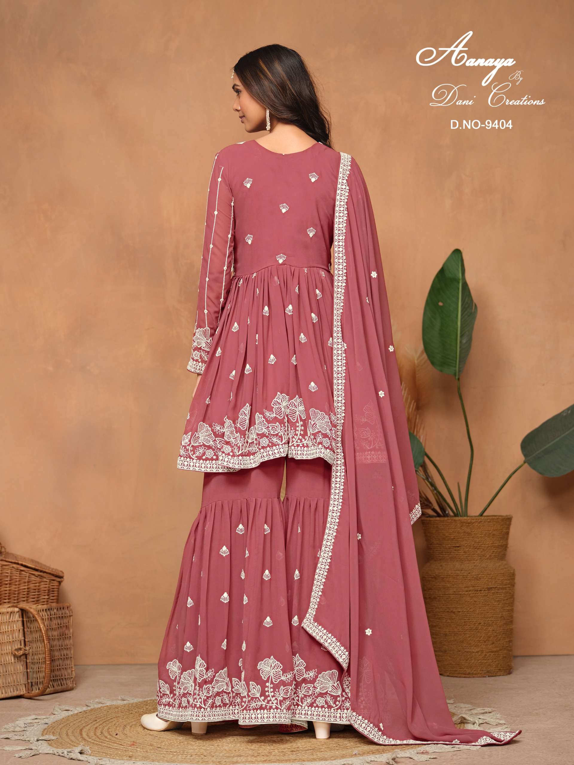 DANI CREATIONS AANAYA 9400 SERIES HEAVY DESIGNER SHARARA SUIT