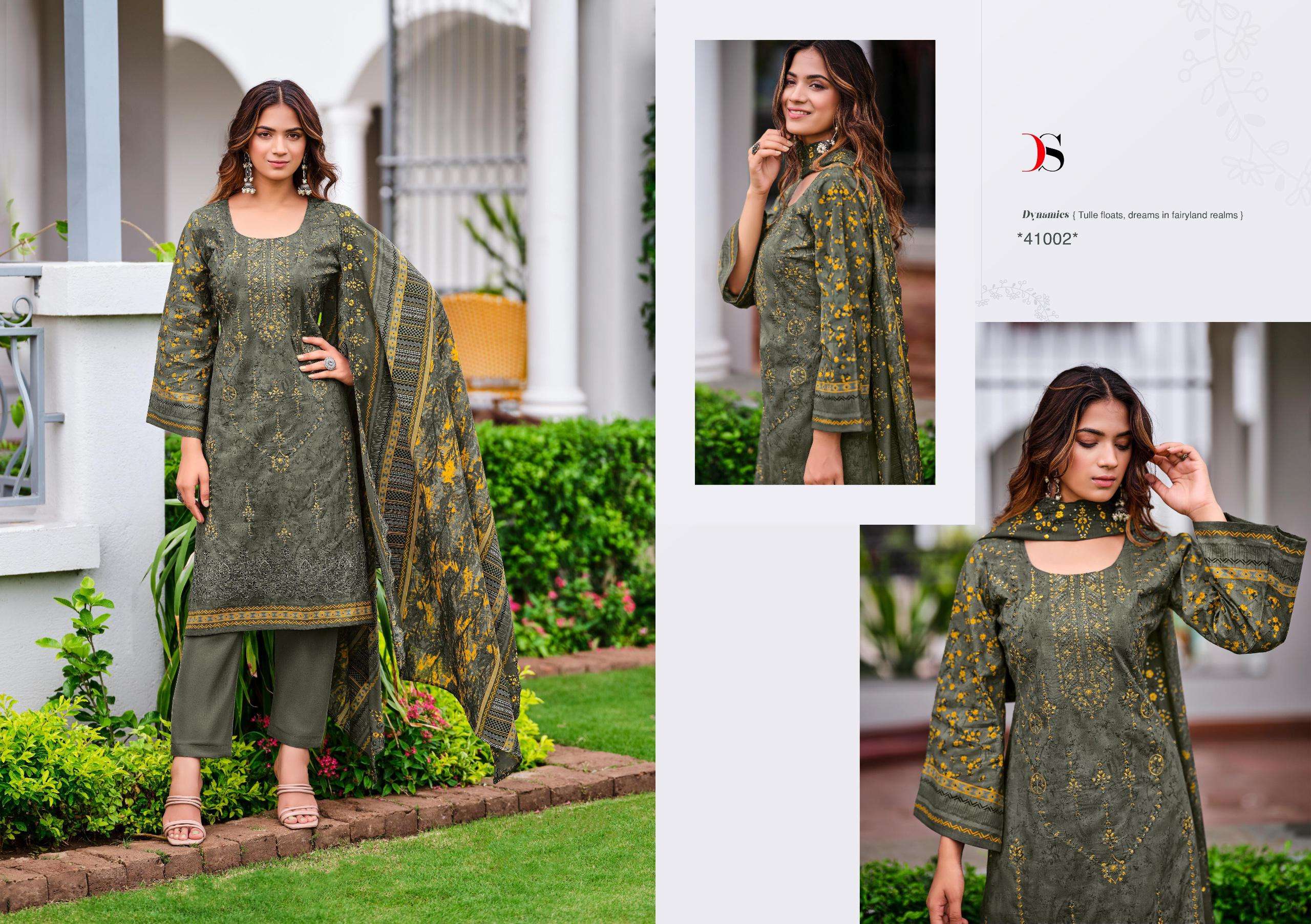 DEEPSY SUITS BIN SAEED VOL 11 COTTON FANCY EMBROIDERY WORK SUIT 	