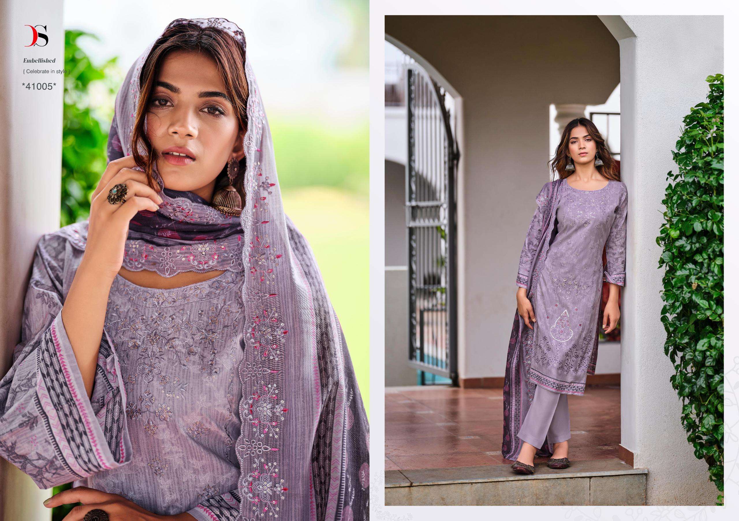 DEEPSY SUITS BIN SAEED VOL 11 COTTON FANCY EMBROIDERY WORK SUIT 	